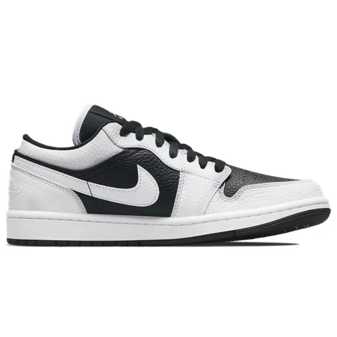 Jordan 1 Low Homage Split White Black - Image 3