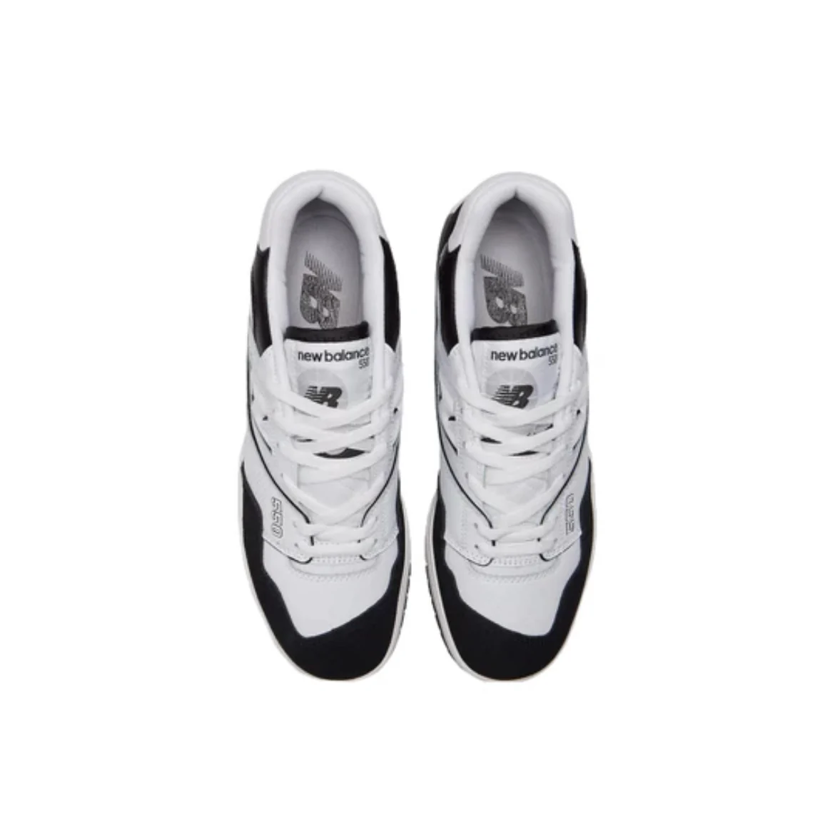 New Balance 550 White Black Rain Cloud - Image 5