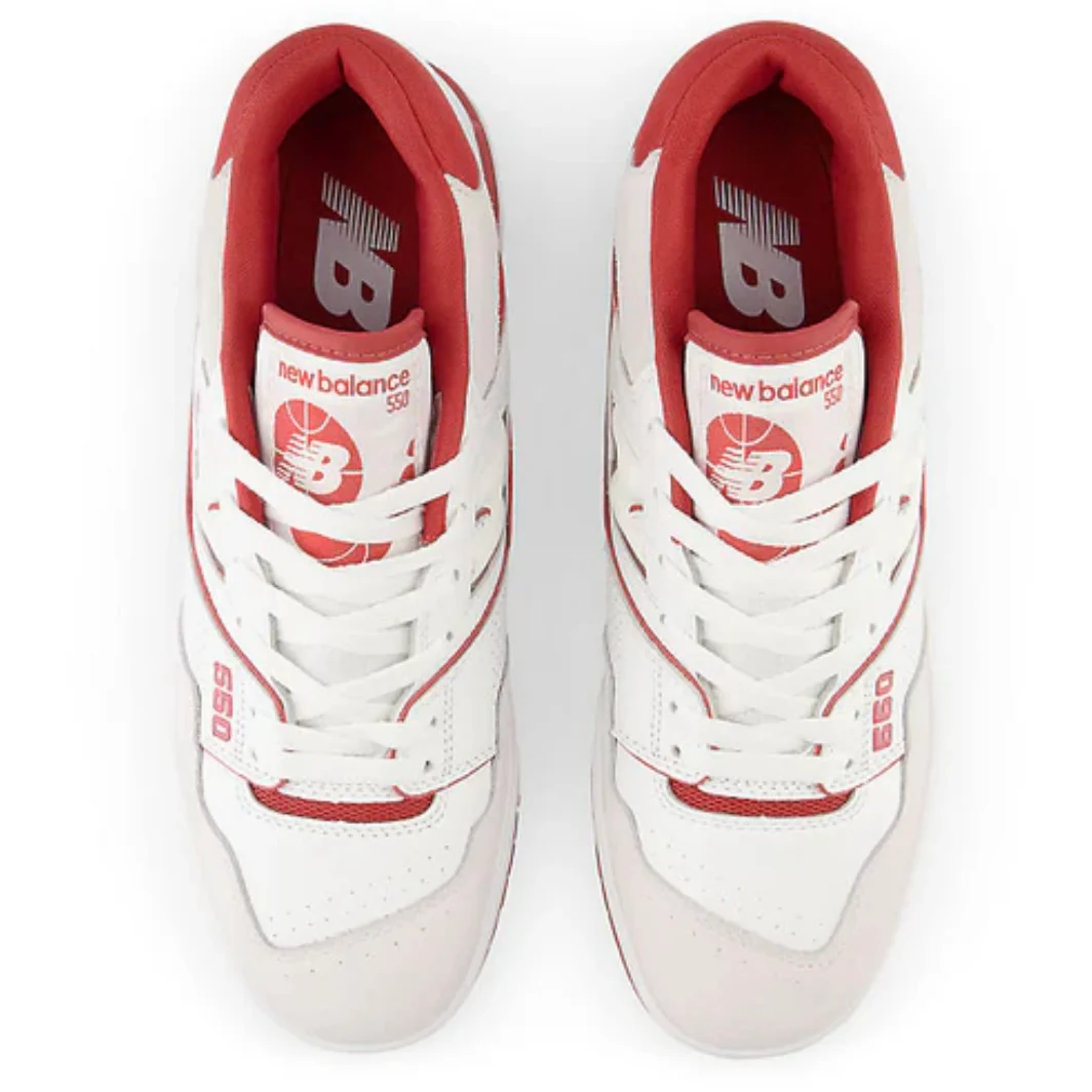 New Balance 550 White Red - Image 3