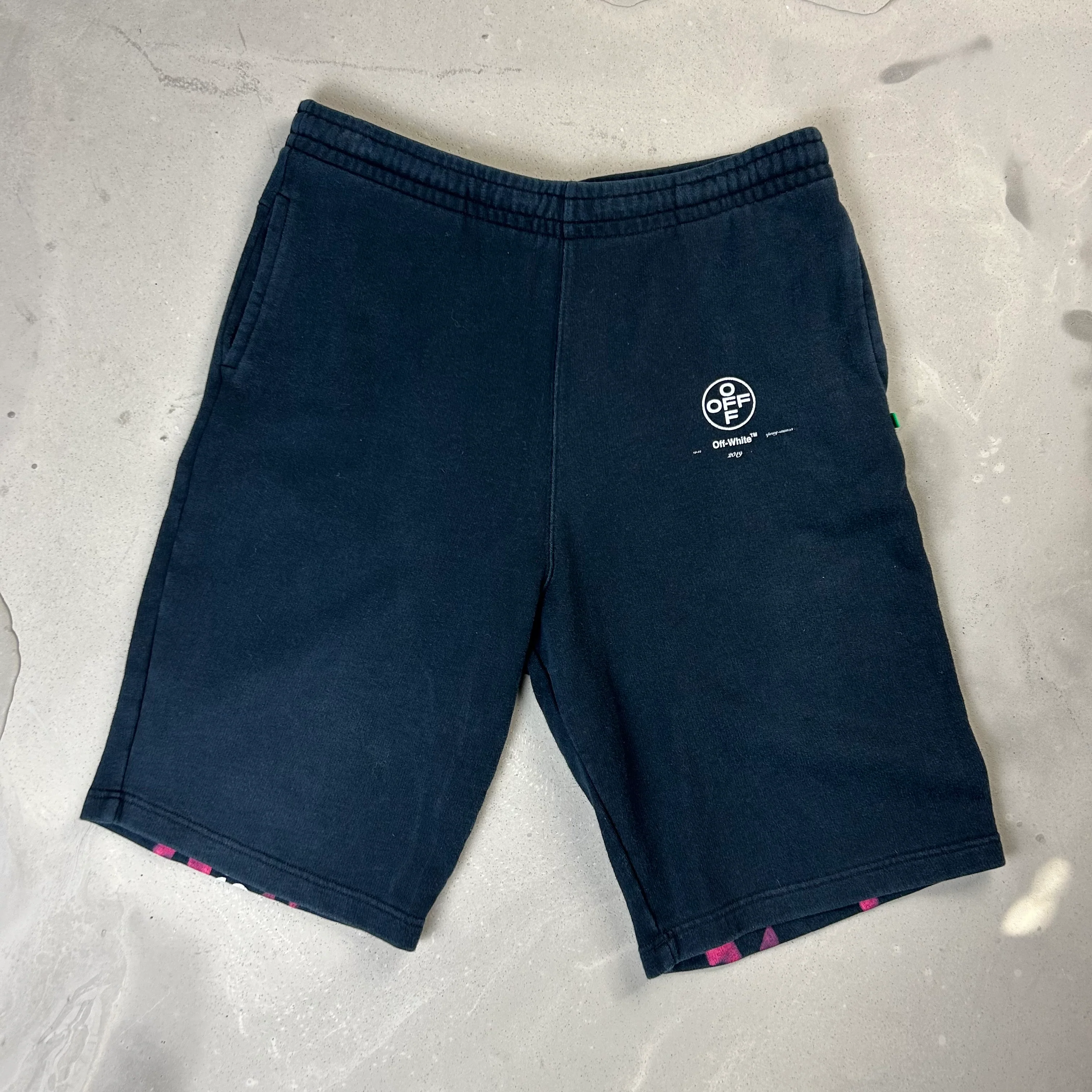 Off White Impressionism Black Shorts - Image 3