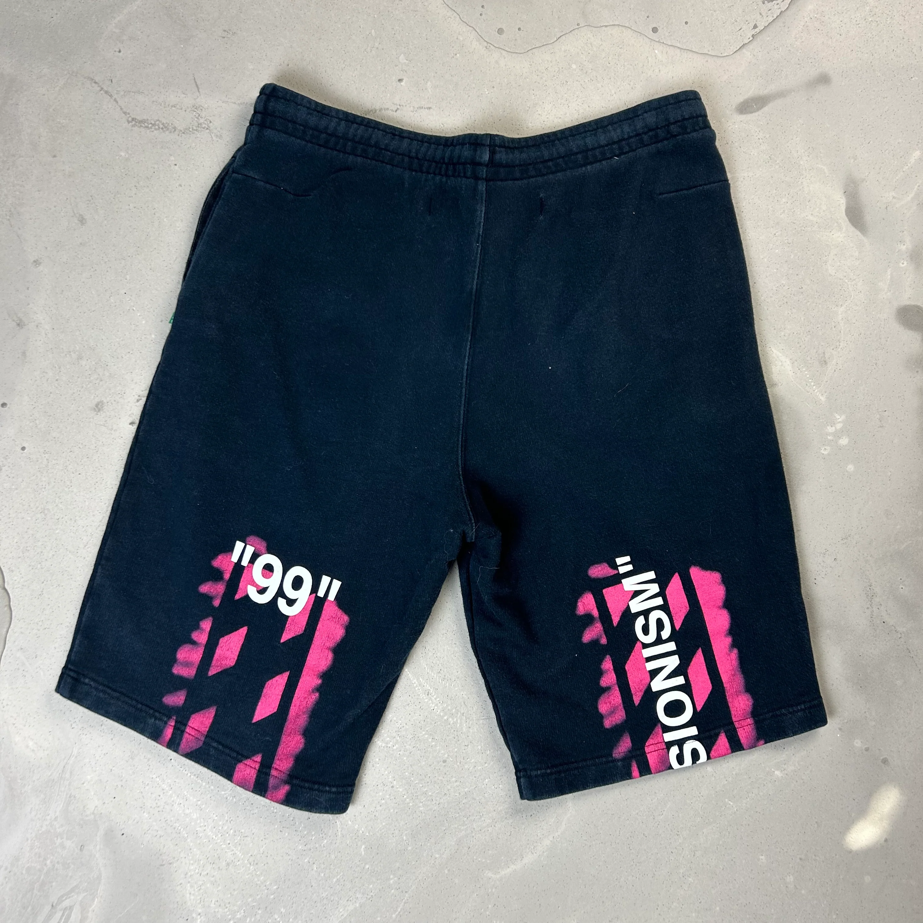 Off White Impressionism Black Shorts - Image 4