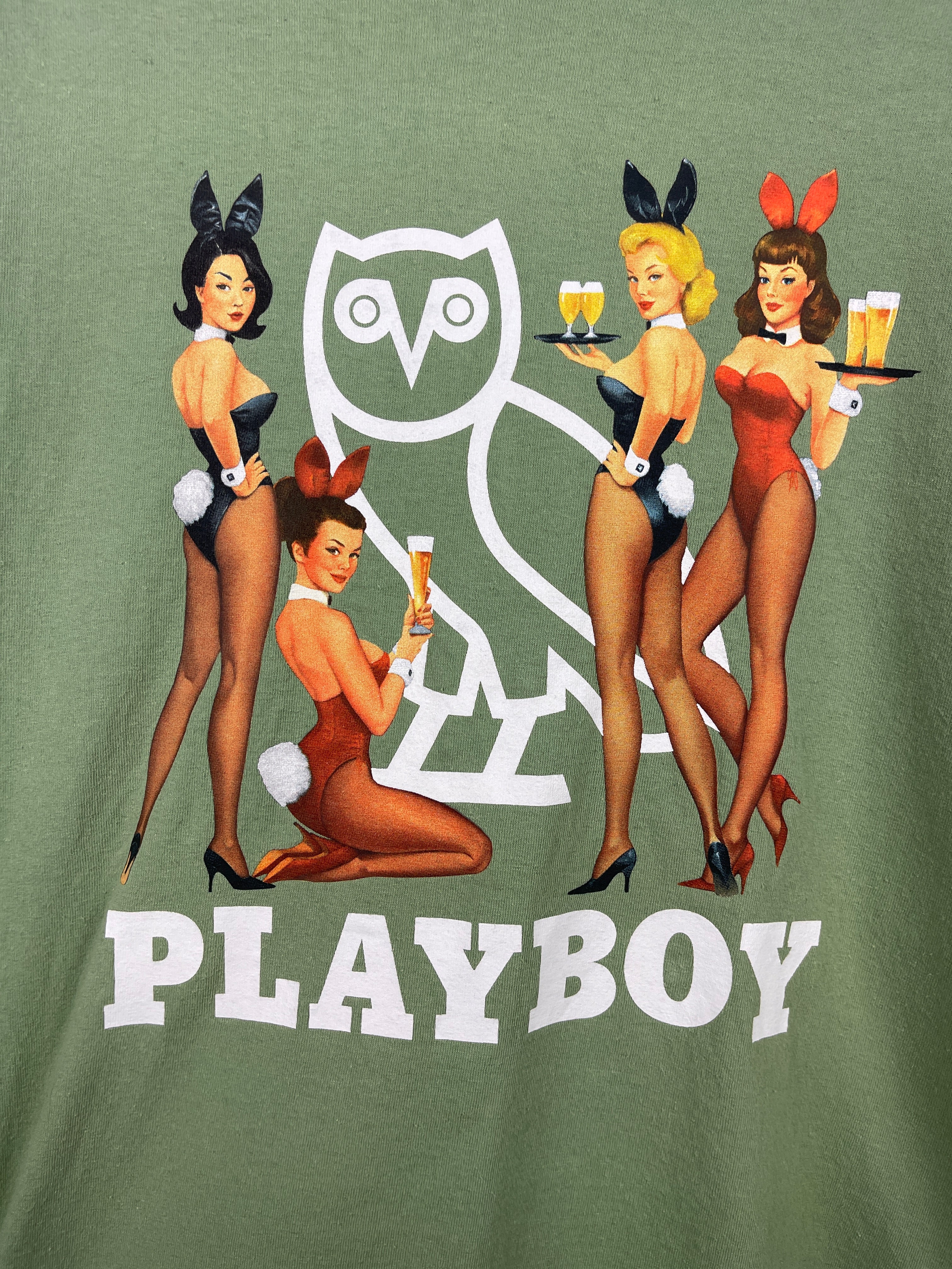 OVO Playboy Bunny Green Tee - Image 3