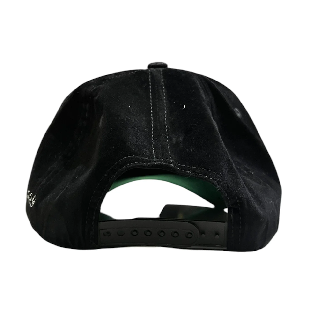 Studio 1999 LA Black Italic Suede Snapback Hat - Image 3