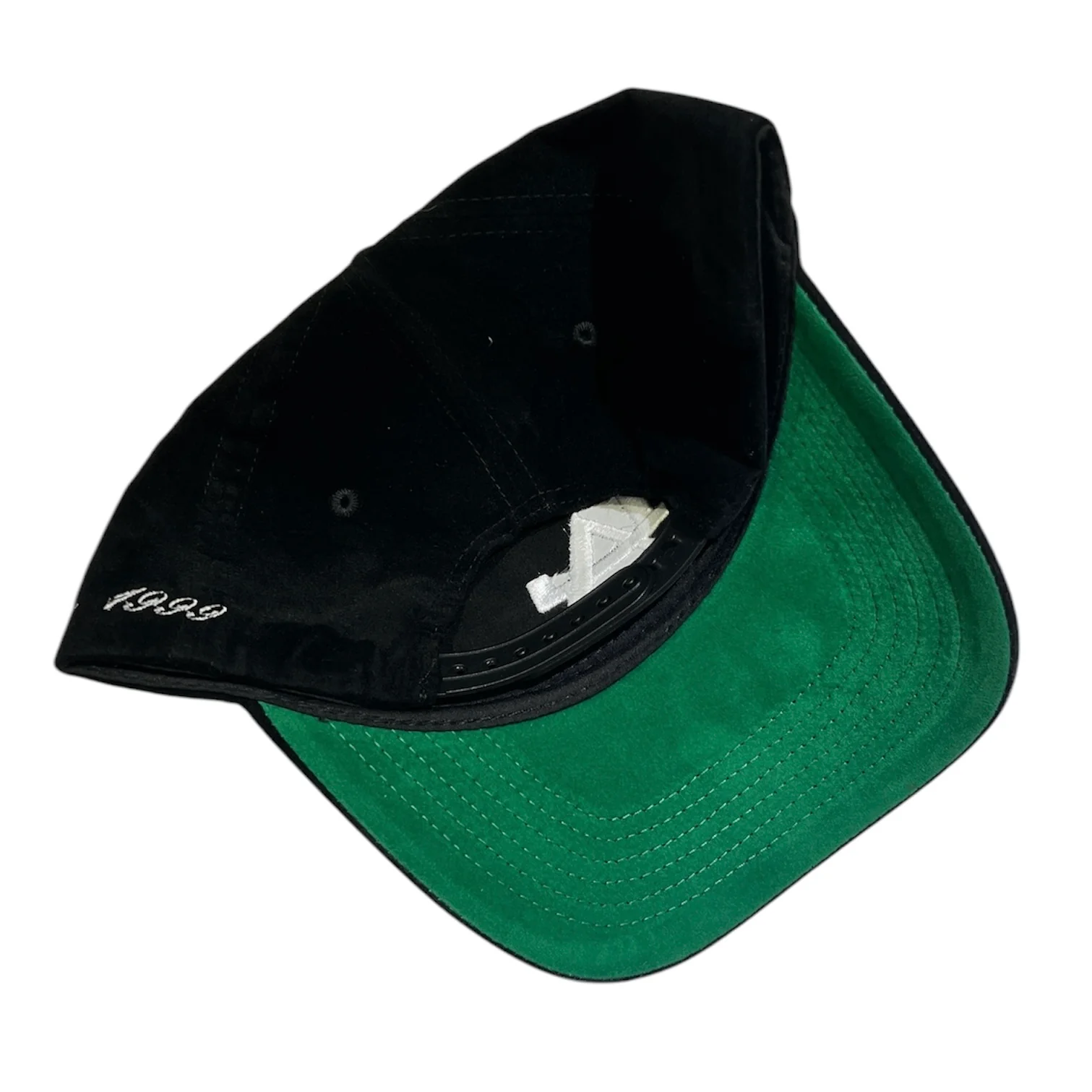 Studio 1999 LA Black Italic Suede Snapback Hat - Image 4