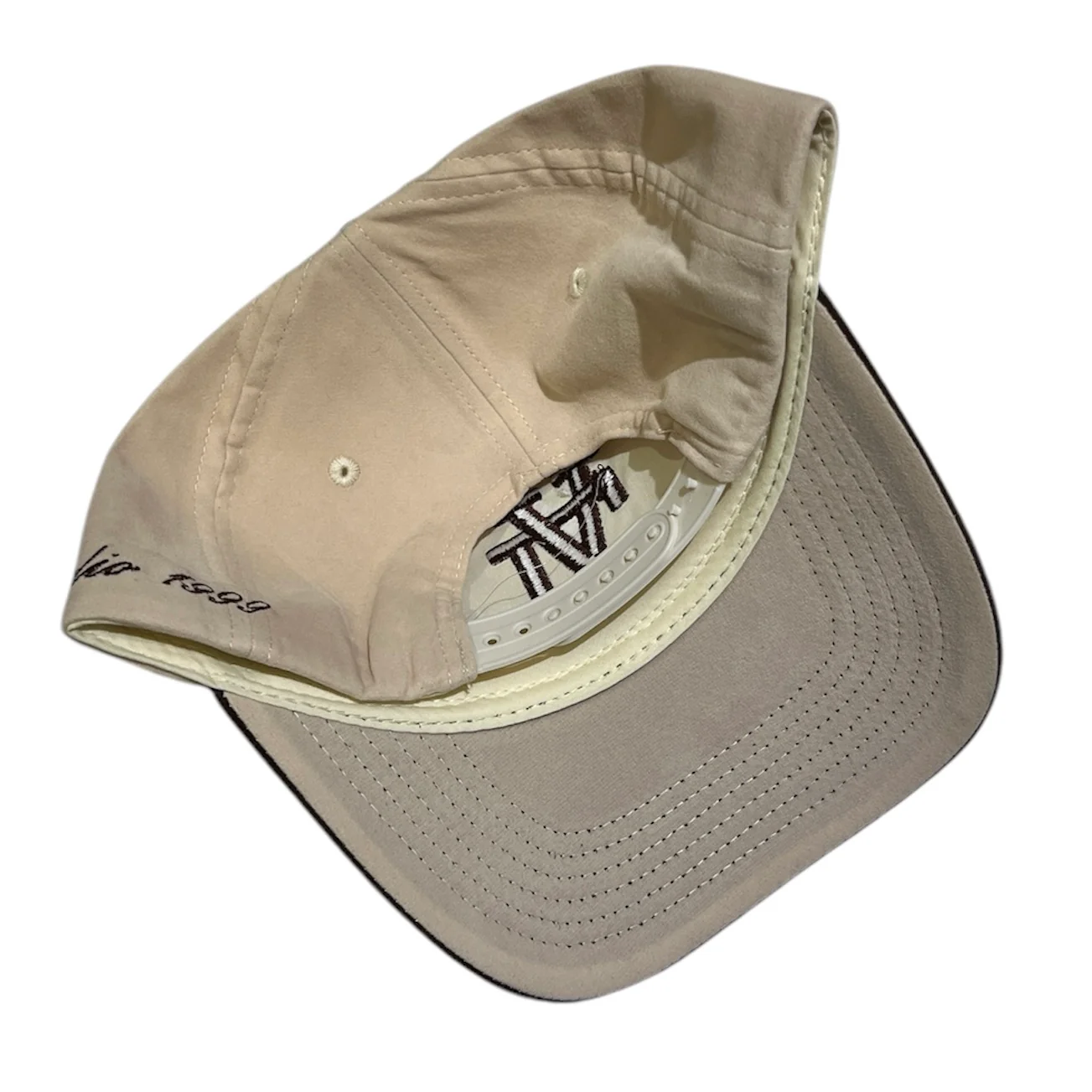Studio 1999 LA Brown & Cream Suede Snapback Hat - Image 4