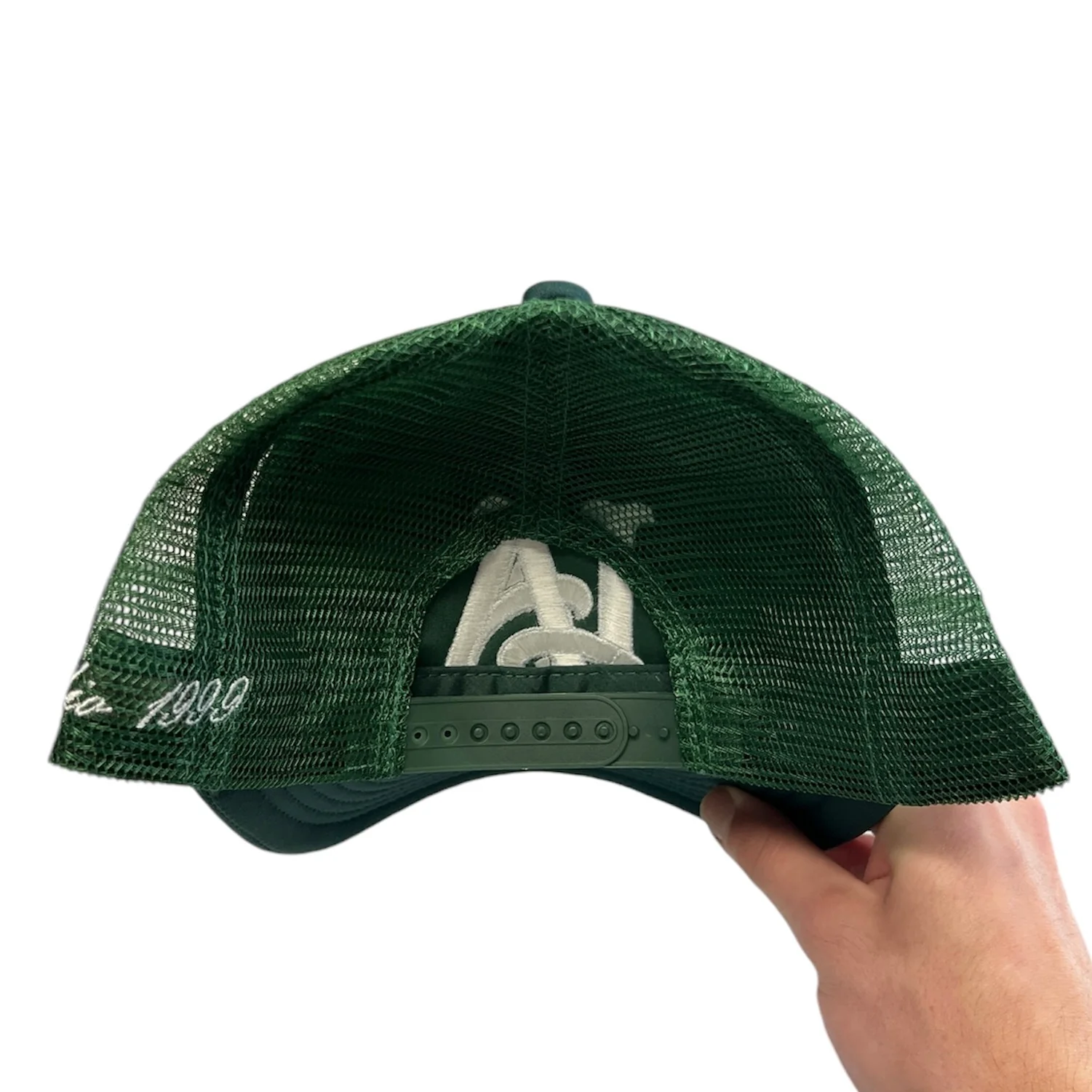 Studio 1999 LA Green Script Trucker Hat - Image 4