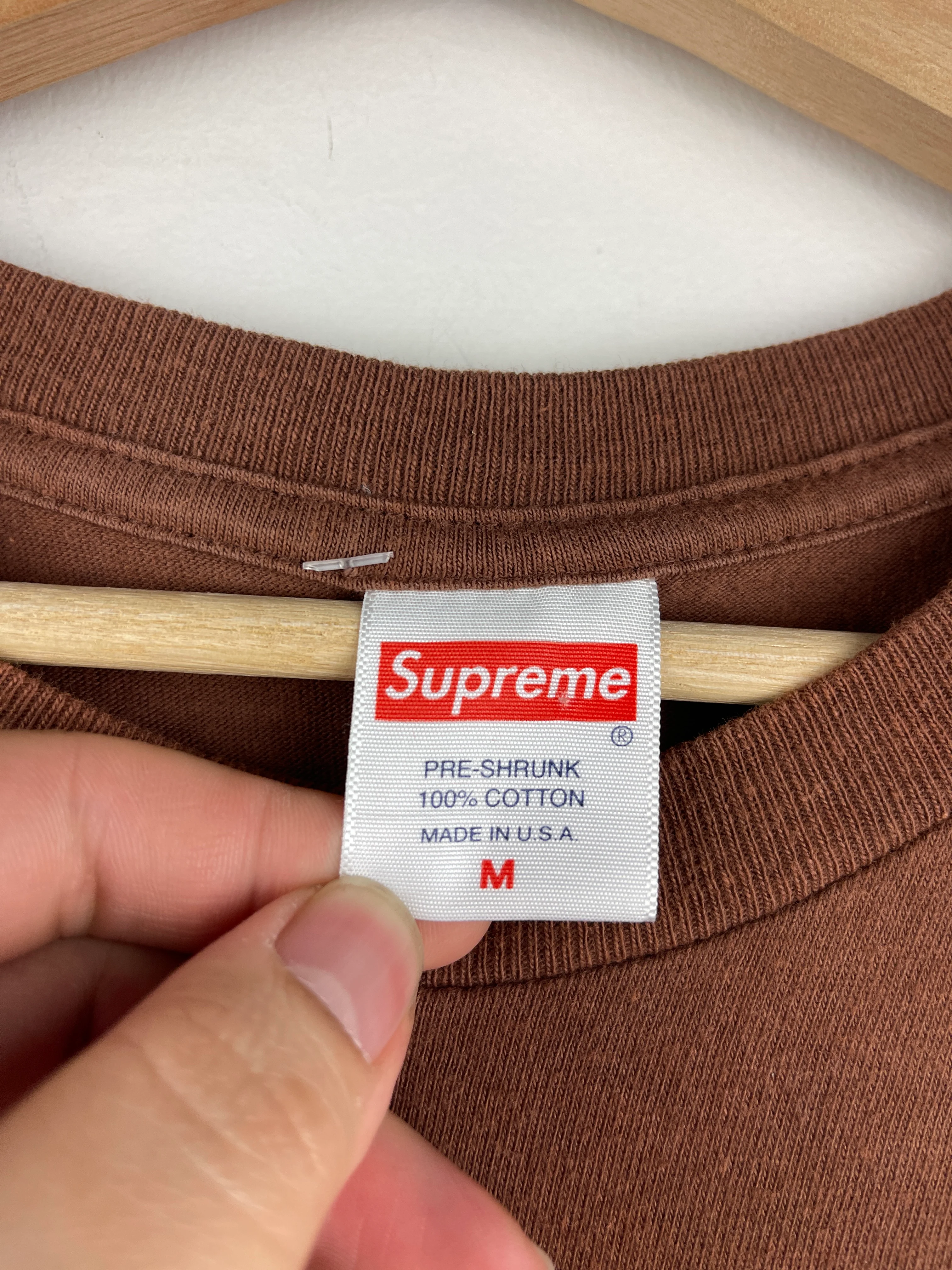 Supreme FW17 Nas Photo Brown Tee - Image 7