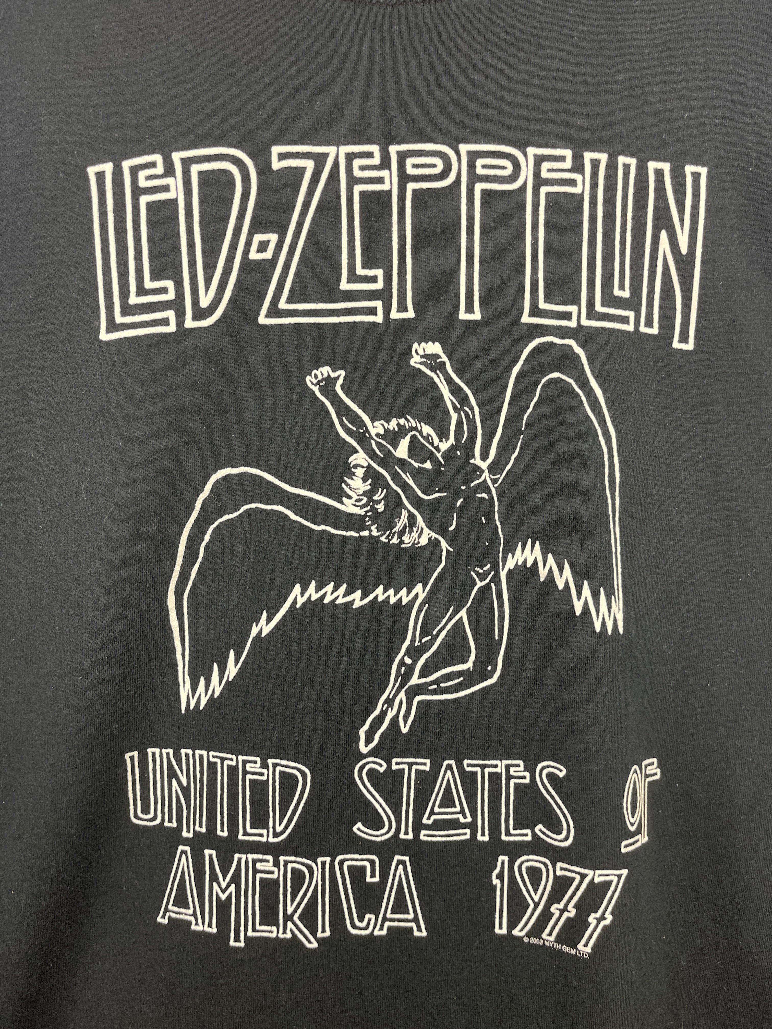 Vintage 2003 Led Zeppelin US Tour Black Tee - Image 3