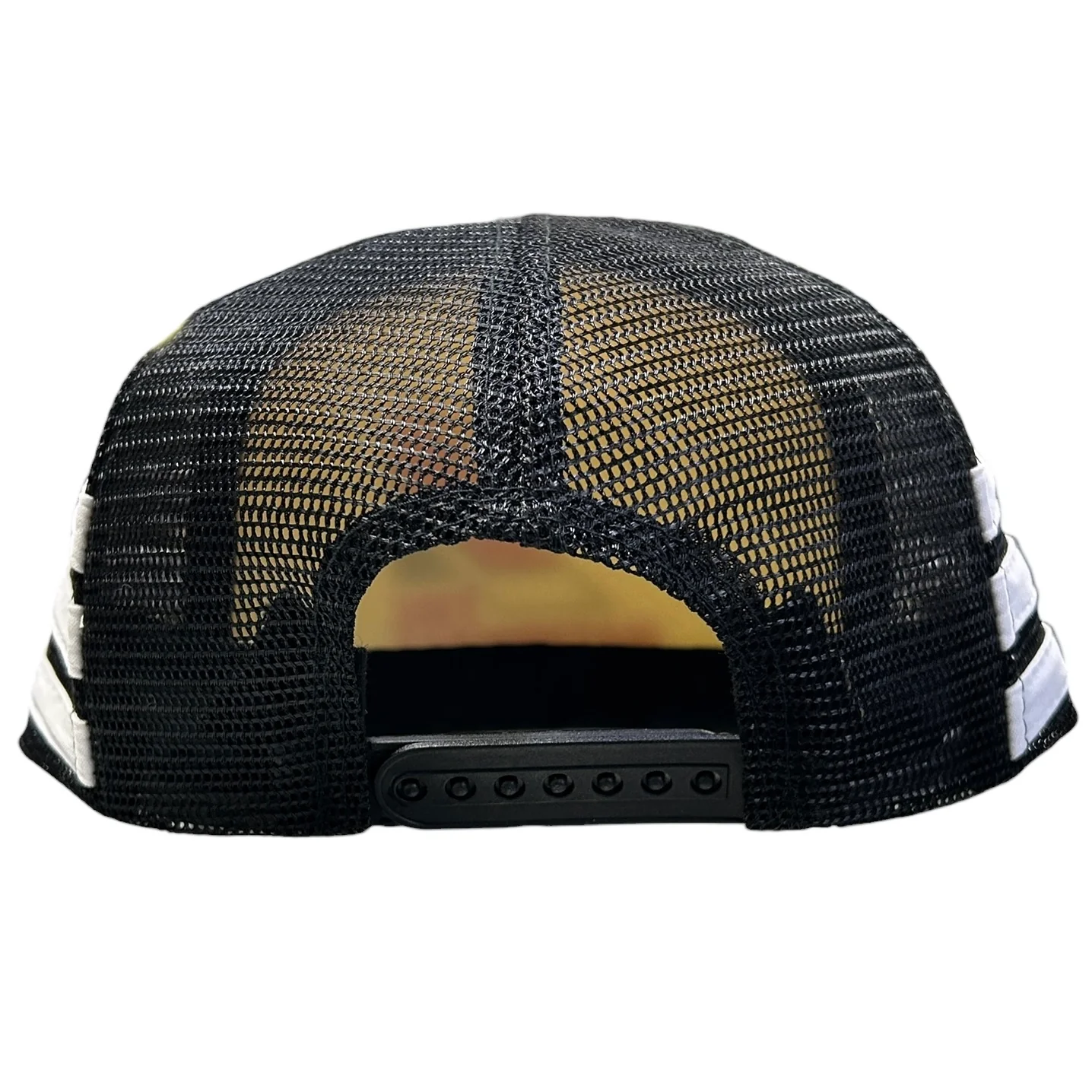 Vintage 80s The Nationals Hockey Toronto '89 Black 3 Stripe Trucker Hat - Image 4