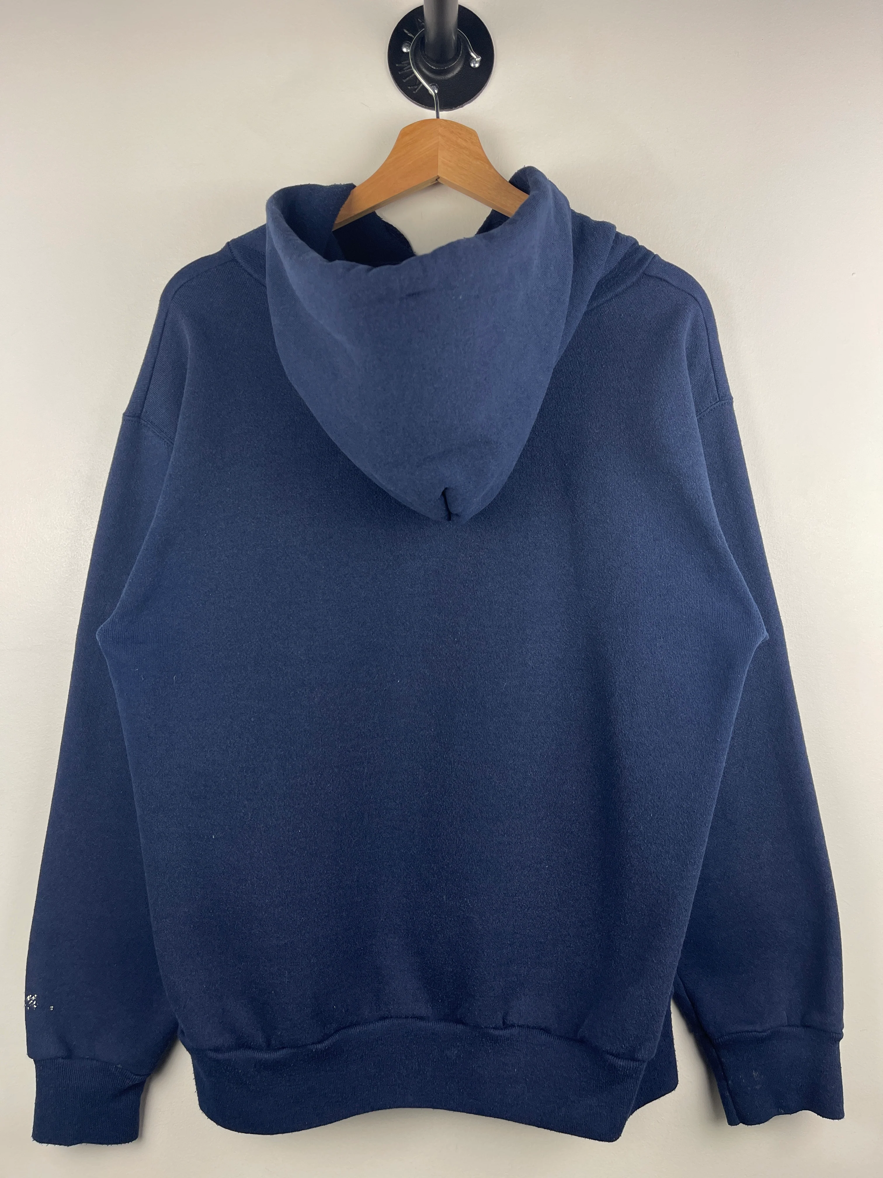 Vintage 90s Bike Blank Navy Hoodie - Image 2