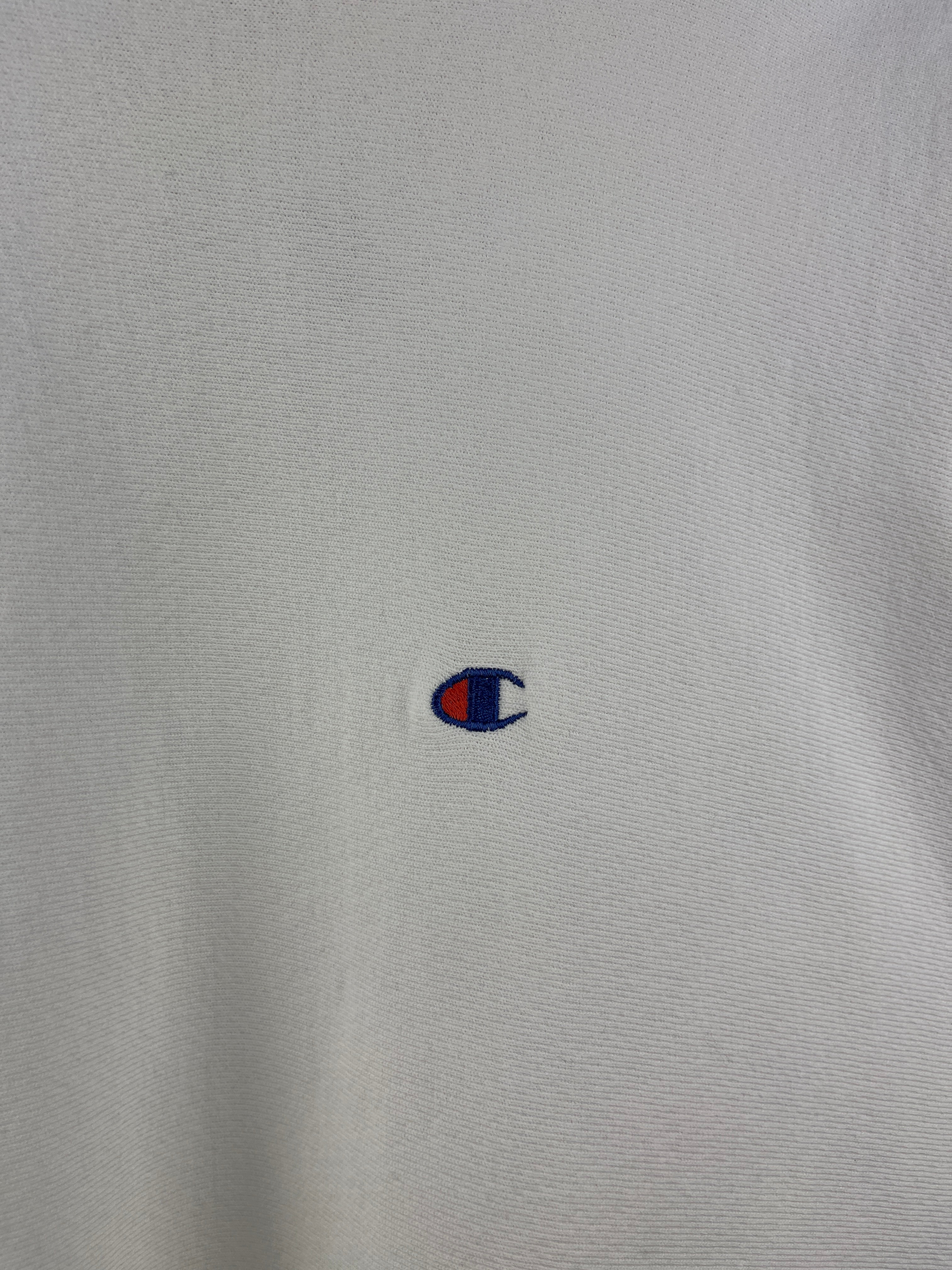 Vintage 90s Champion Reverse Weave White Crewneck - Image 3