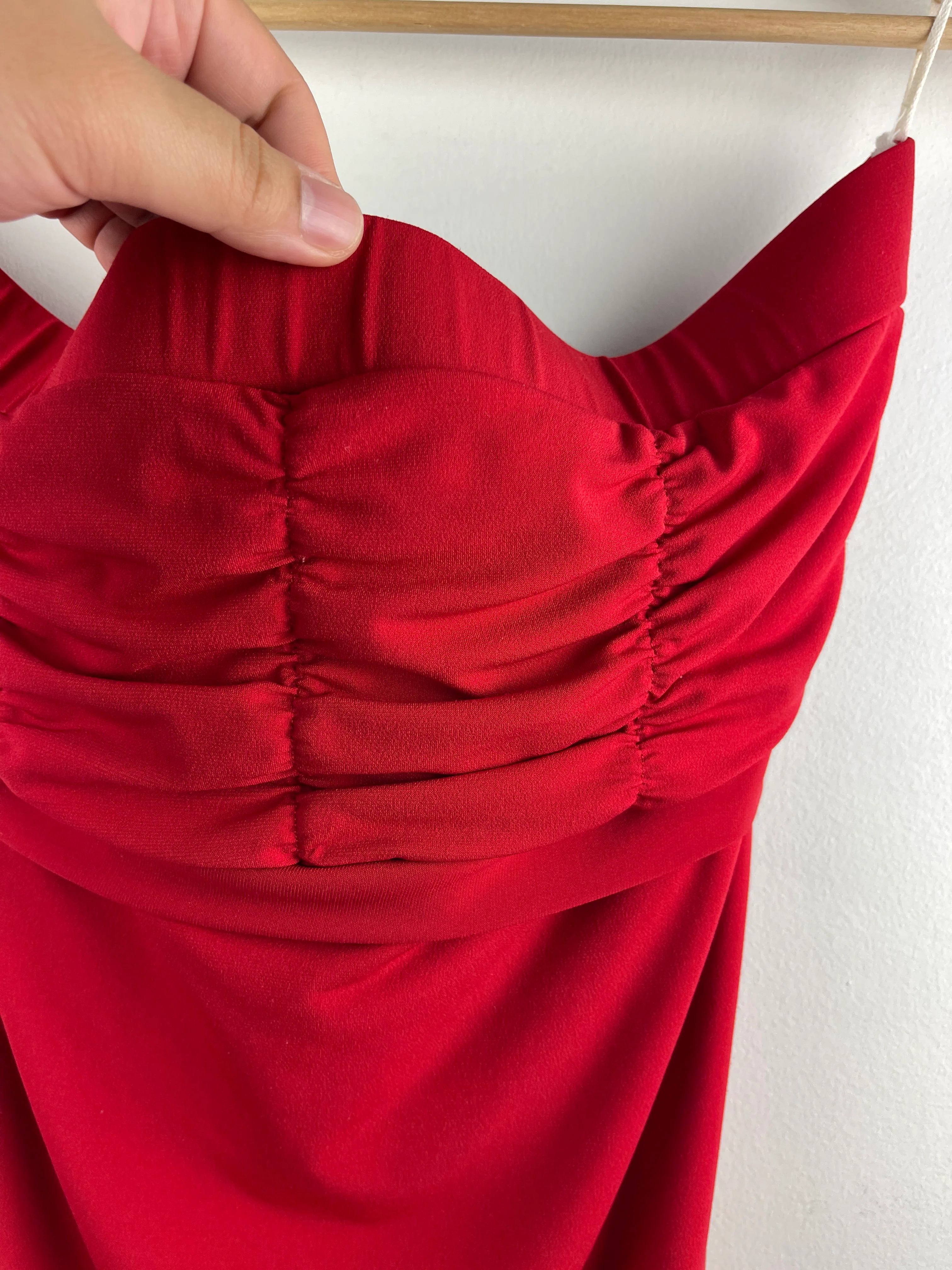 Vintage 90's Digital Women's Red Tube Top - Image 3