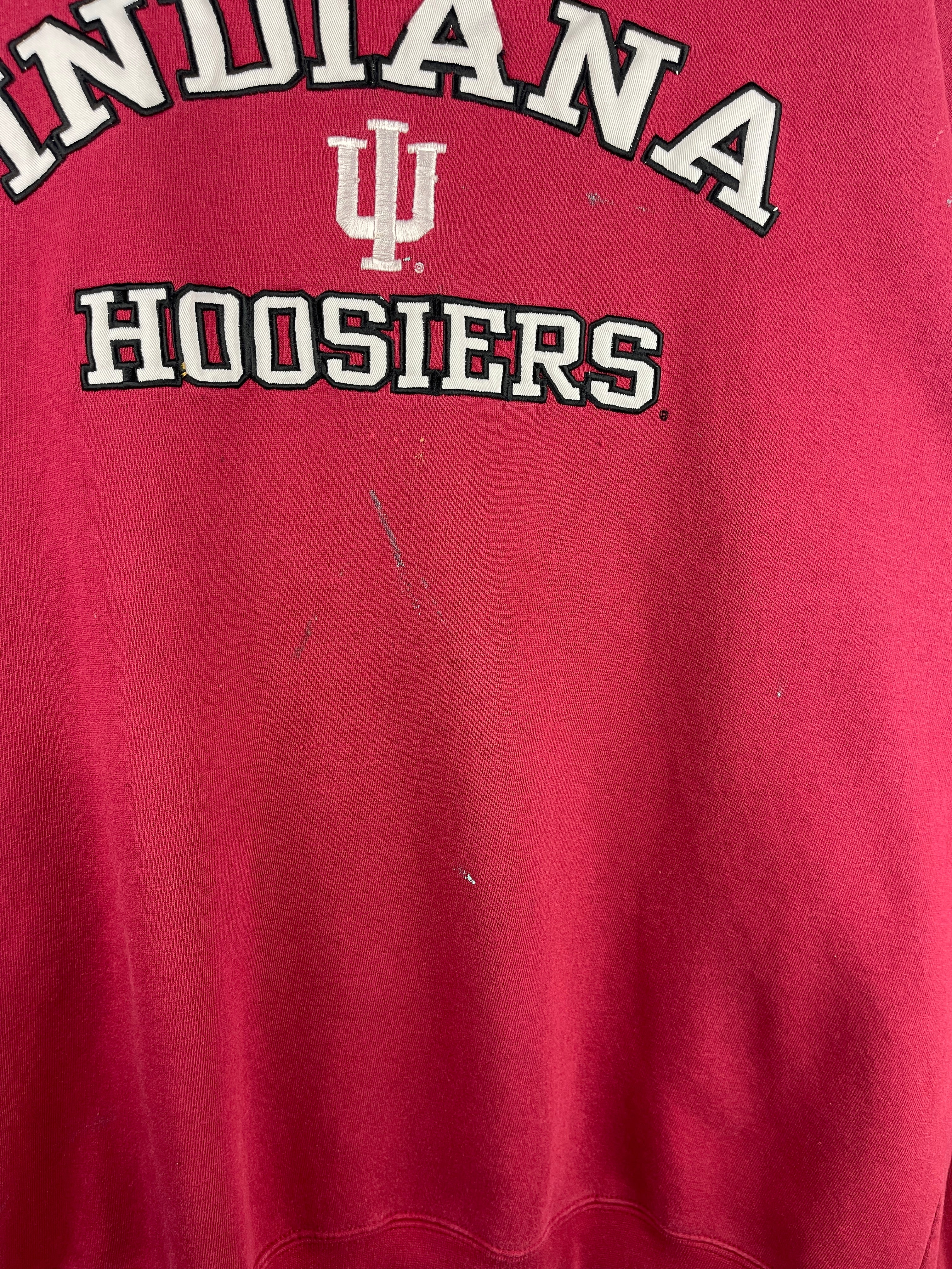 Vintage 90s Indiana Hoosiers University Embroidered Burgundy Crewneck - Image 5