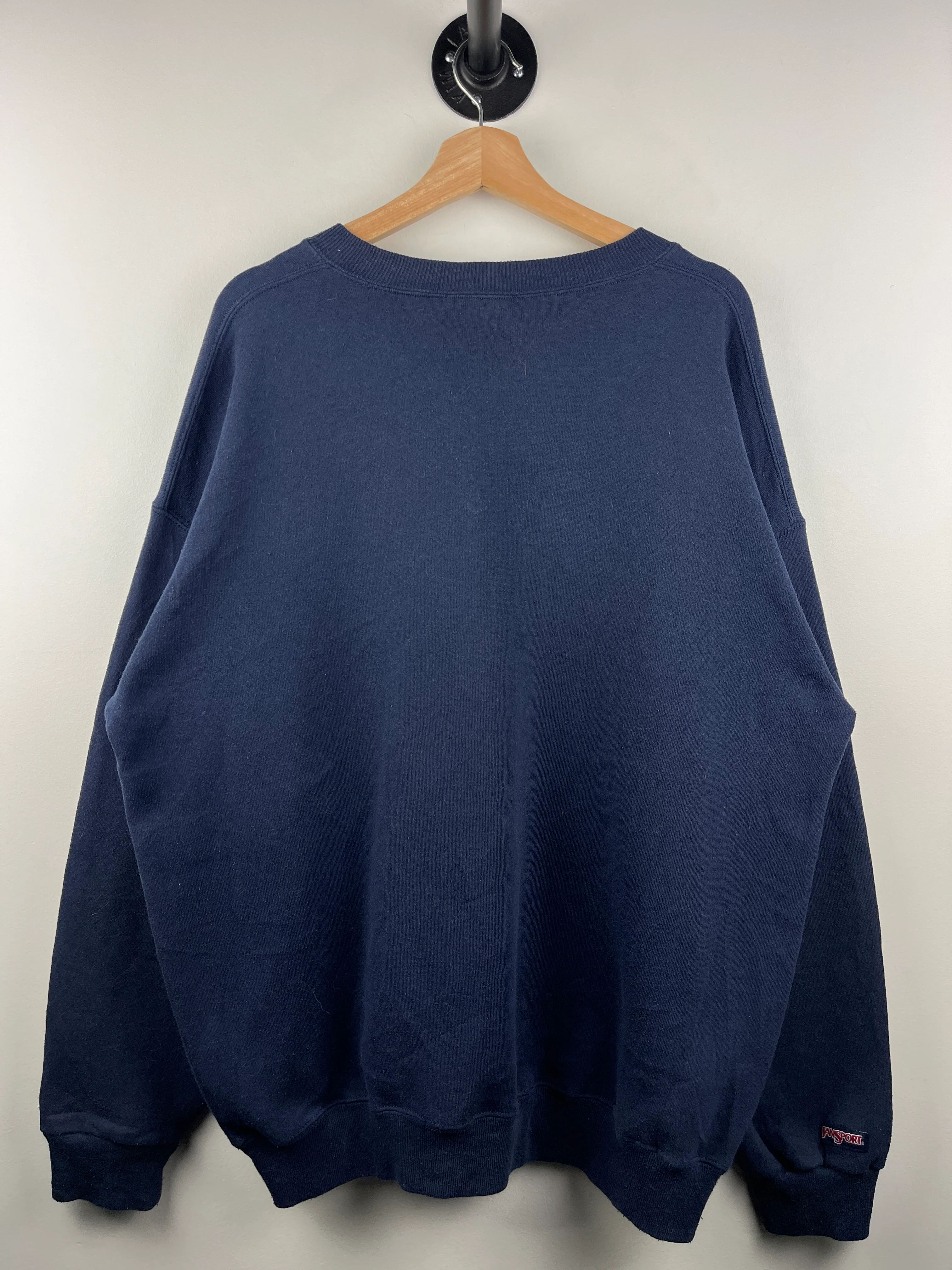 Vintage 90s Jansport Boeing Airplanes Navy Crewneck - Image 2