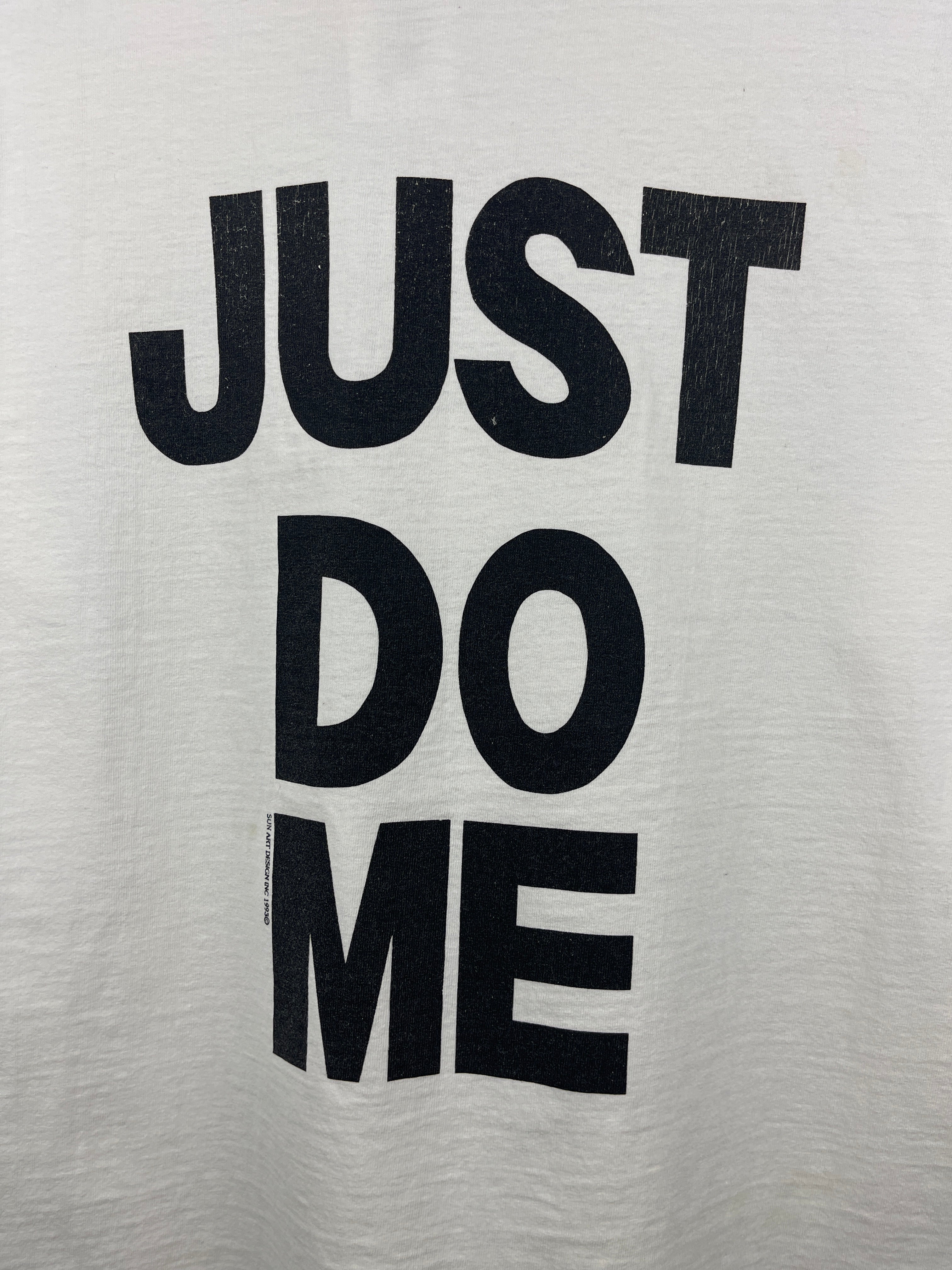 Vintage 90s Just Do Me Myrtle Beach Comedy White Tee - Image 4