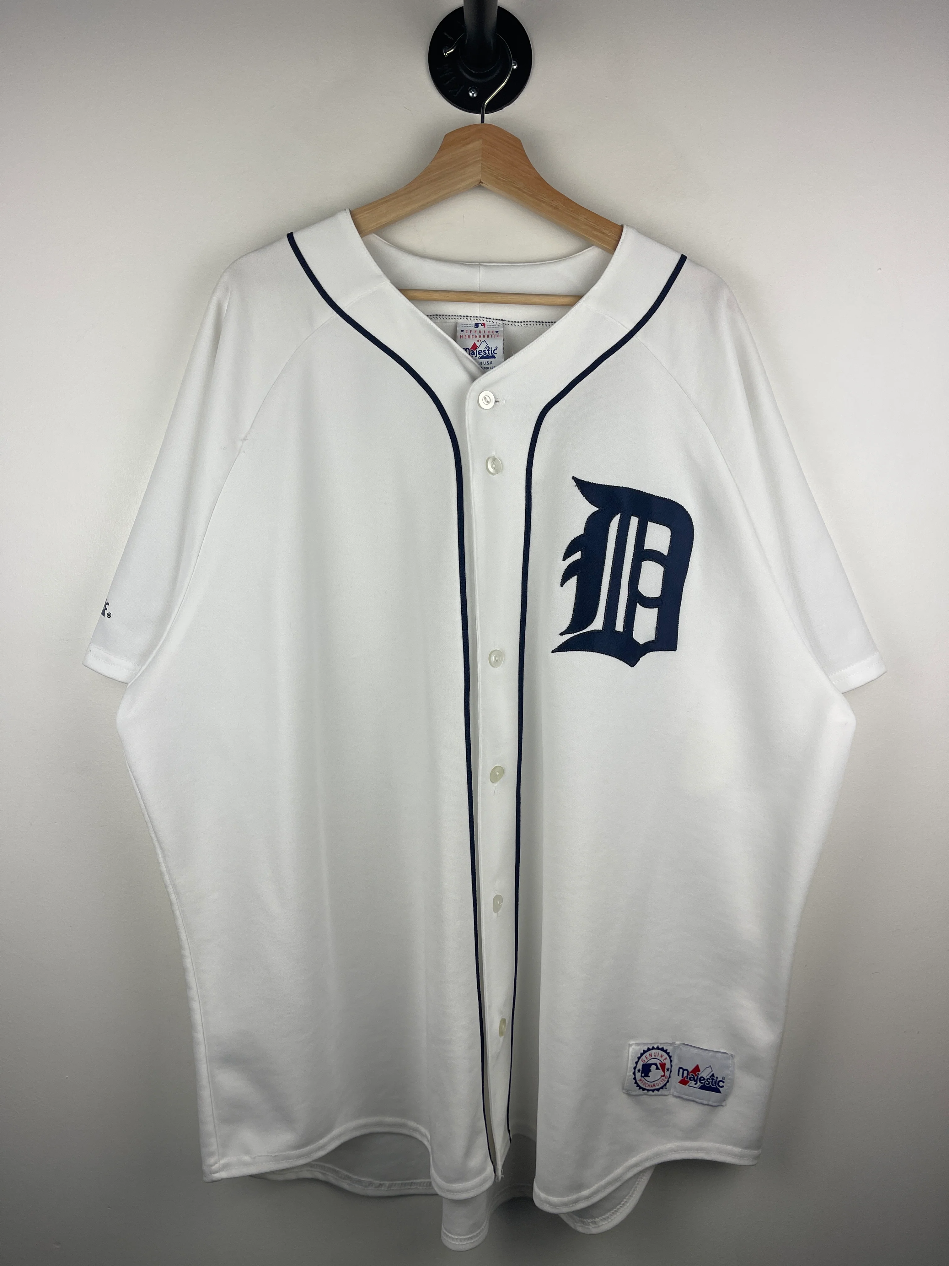 Vintage 90s MLB Majestic Detroit Tigers White Baseball Jersey