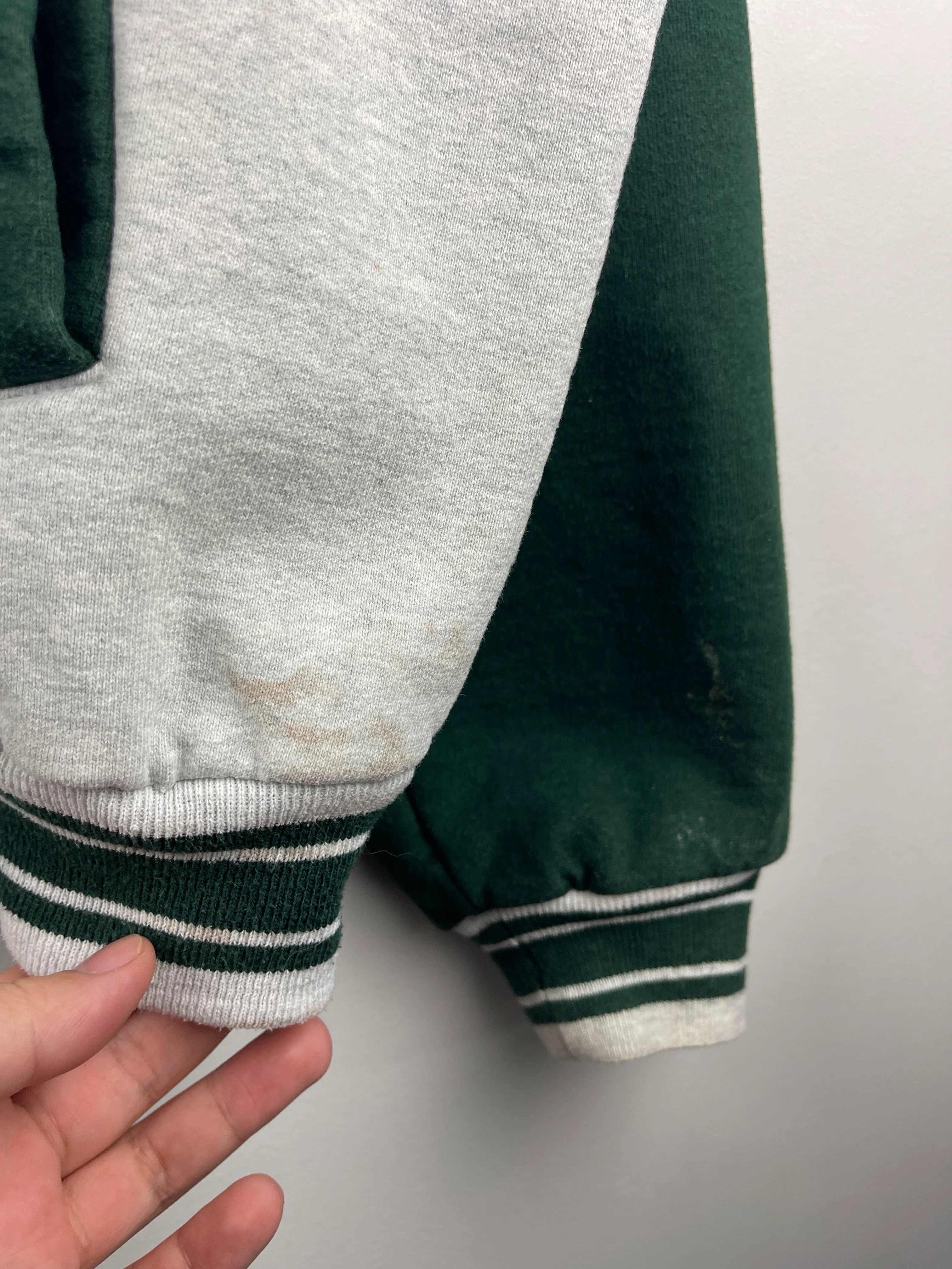 Vintage 90s NFL Green Bay Packers Super Bowl Champions Cotton Varsity Jacket - Image 5