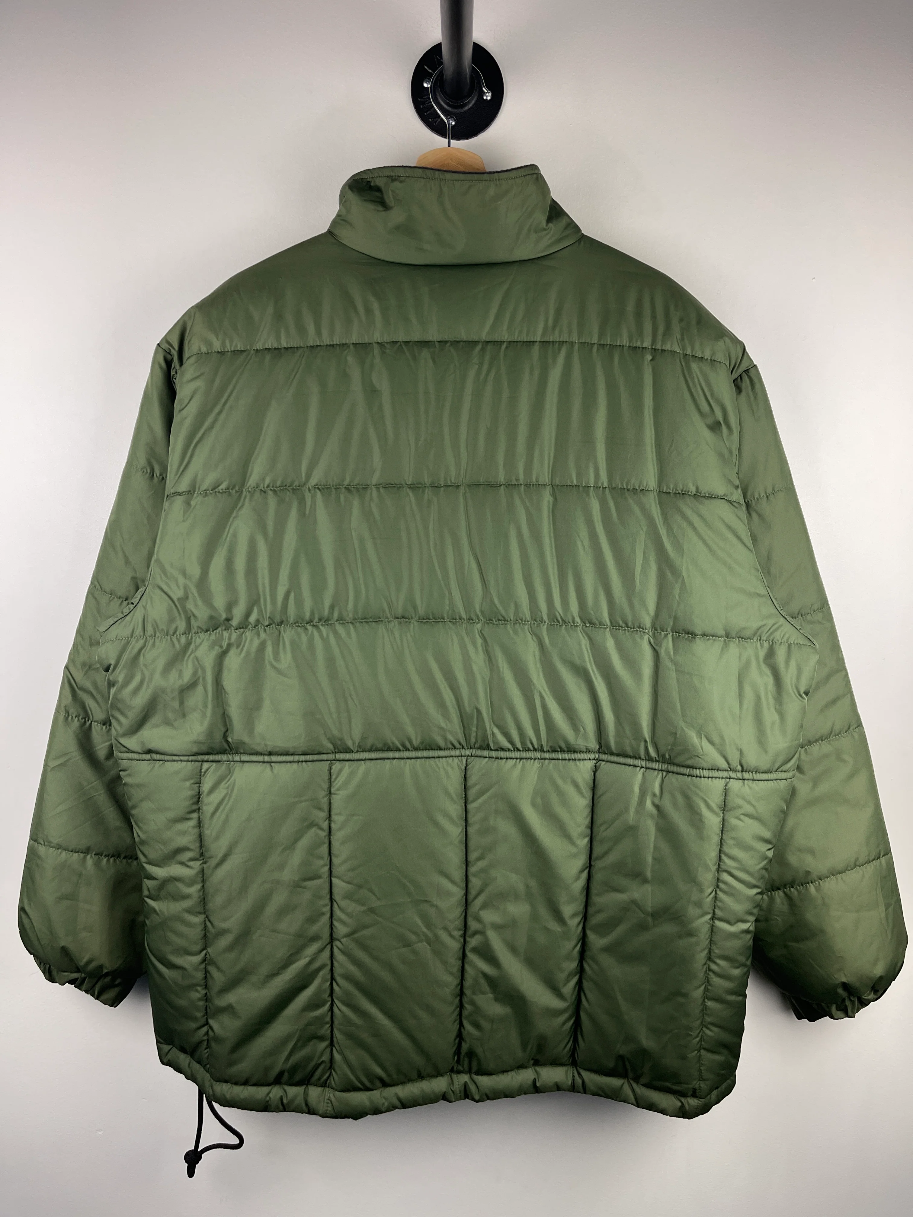 Vintage 90s Nike Swoosh Green Down Filled Puffer Jacket - Image 2
