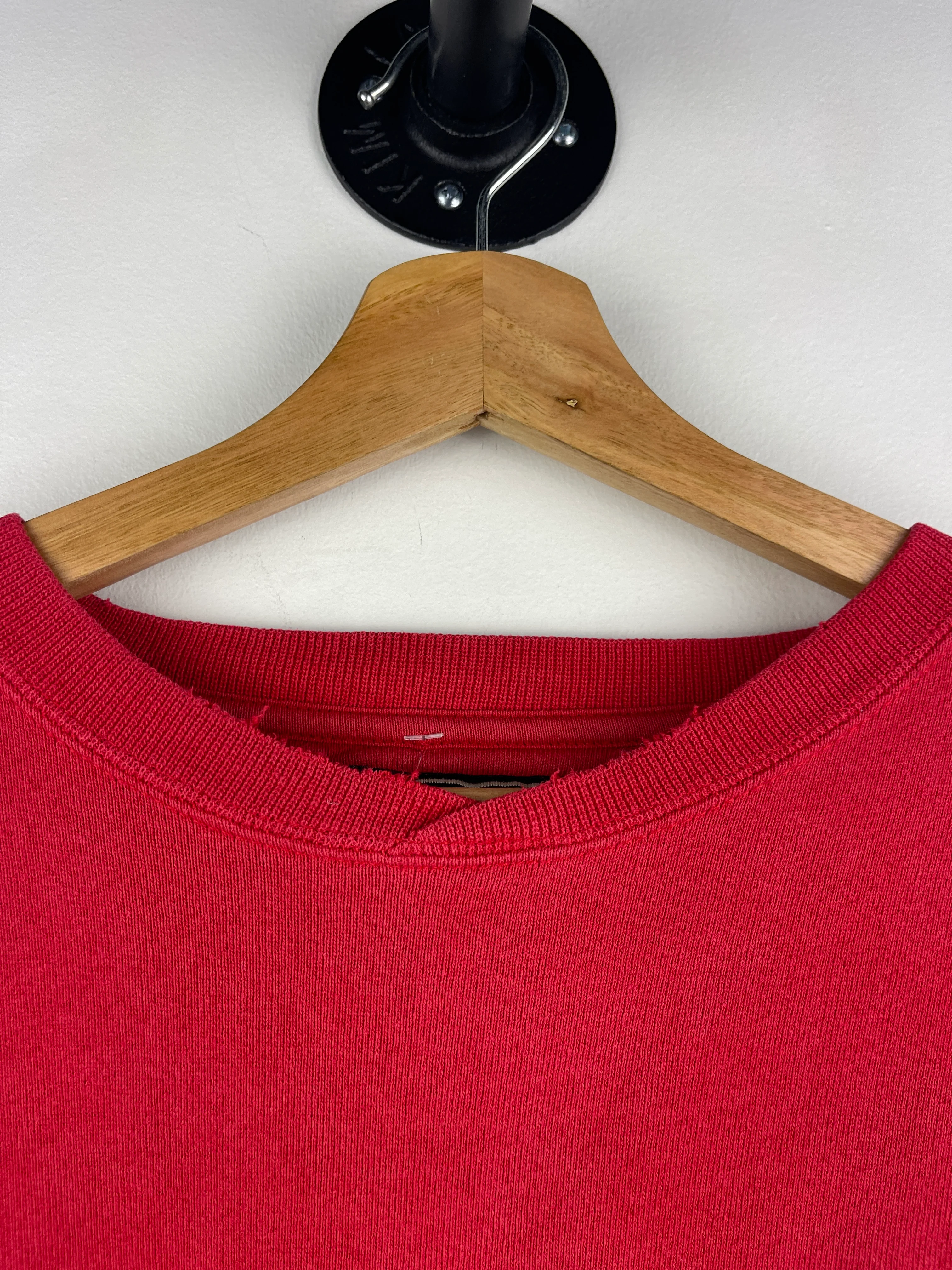 Vintage 90s Ohio State University Embroidered Red Crewneck - Image 8