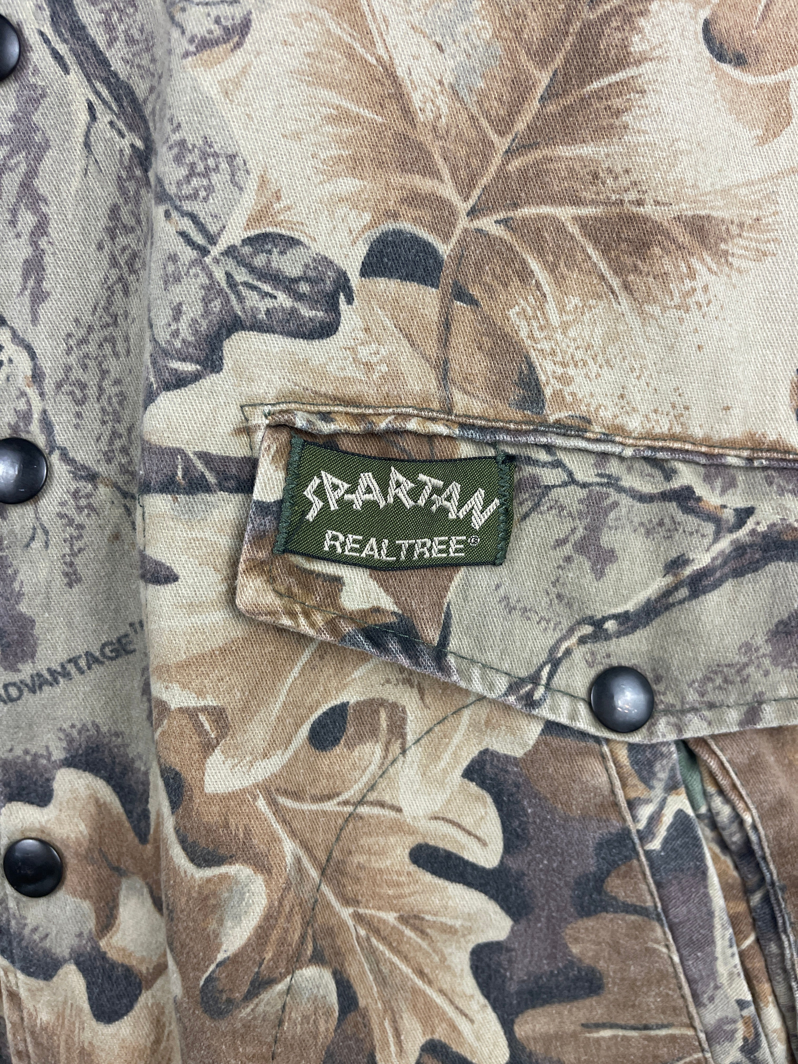 Vintage 90s Spartan Real Tree Camo Bomber Jacket - Image 3