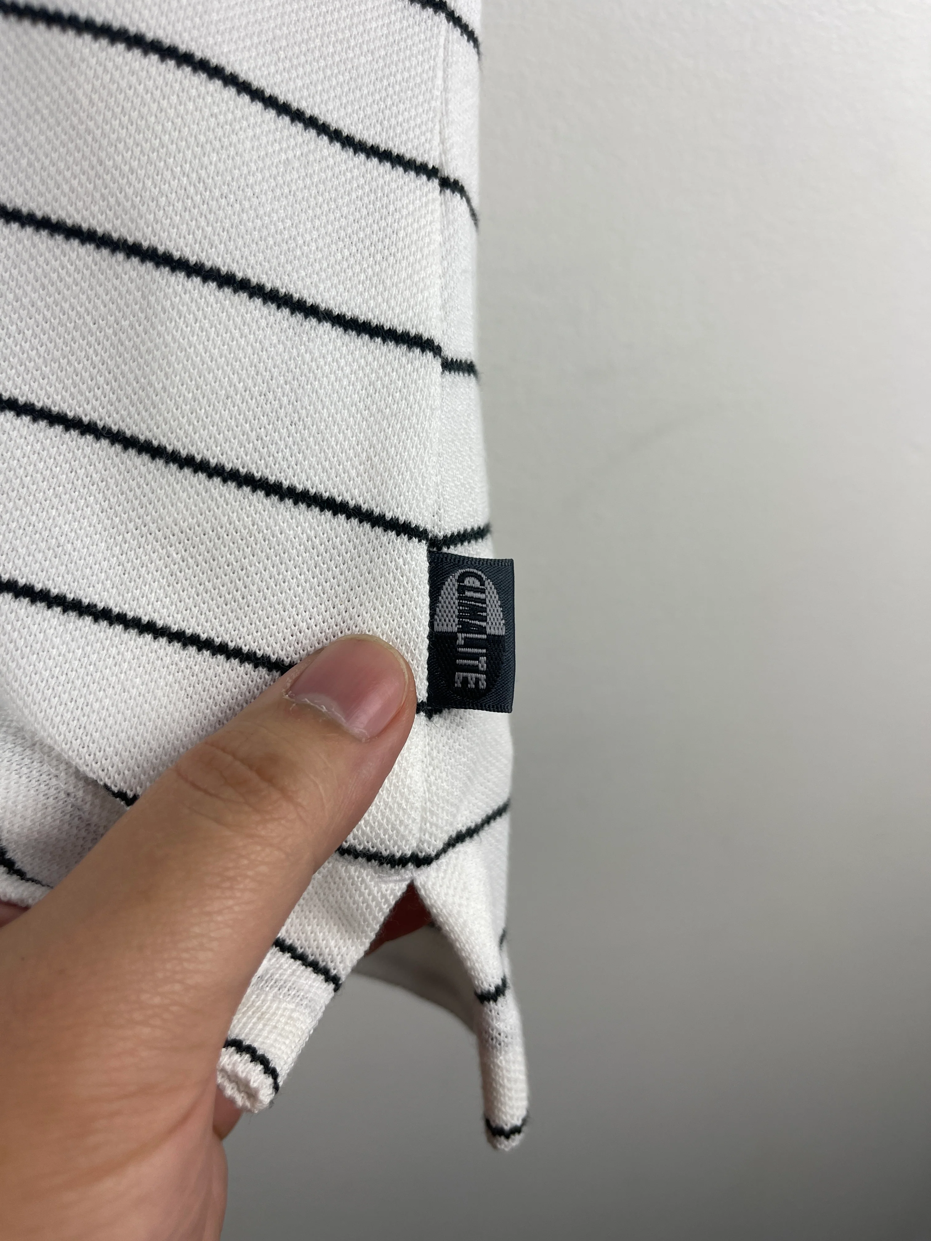 Vintage Adidas White Striped Women’s Polo Shirt - Image 4