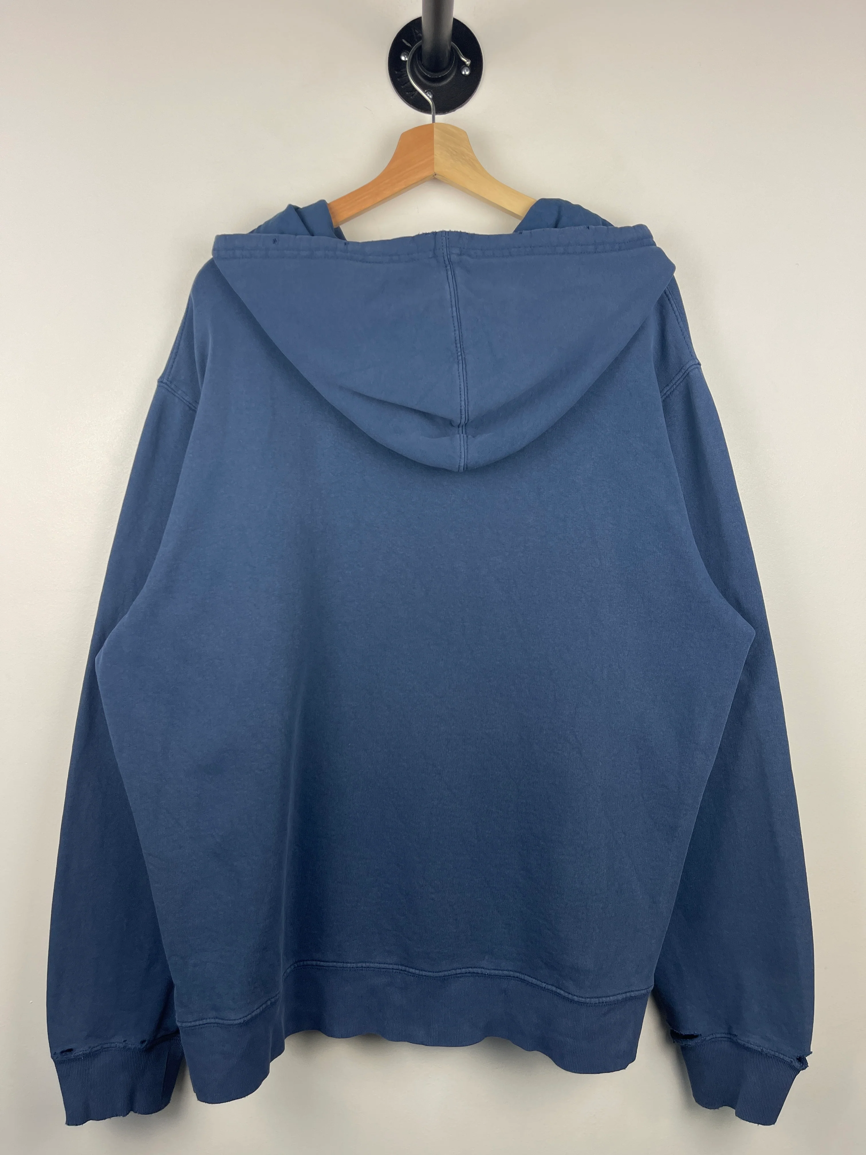 Vintage Aeropostale Embroidered Spellout Blue Hoodie - Image 2