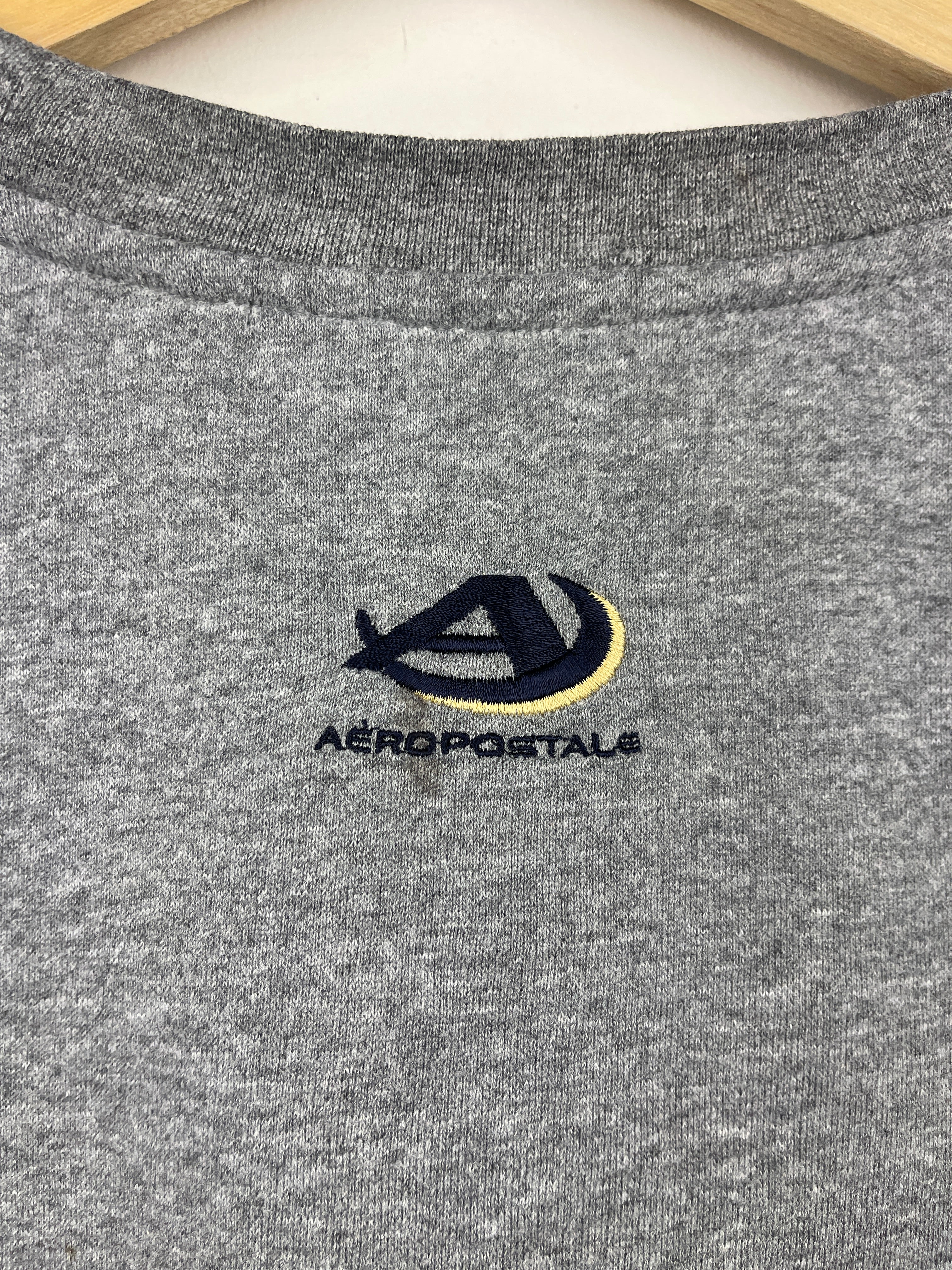 Vintage Aeropostale Pittsburgh Panthers Athletics University Embroidered Grey Crewneck - Image 4