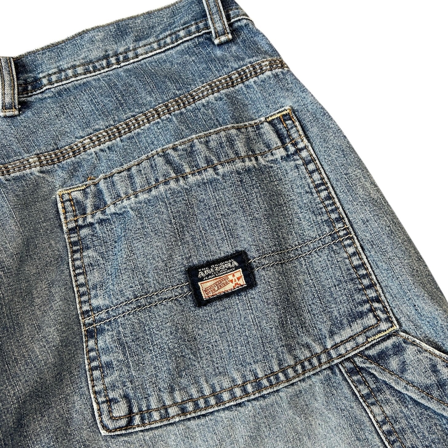 Vintage Arizona Blue Denim Carpenter Shorts - Image 3