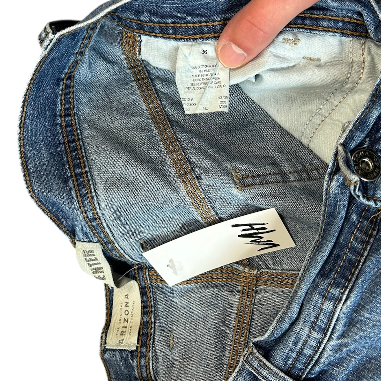 Vintage Arizona Blue Denim Carpenter Shorts - Image 4