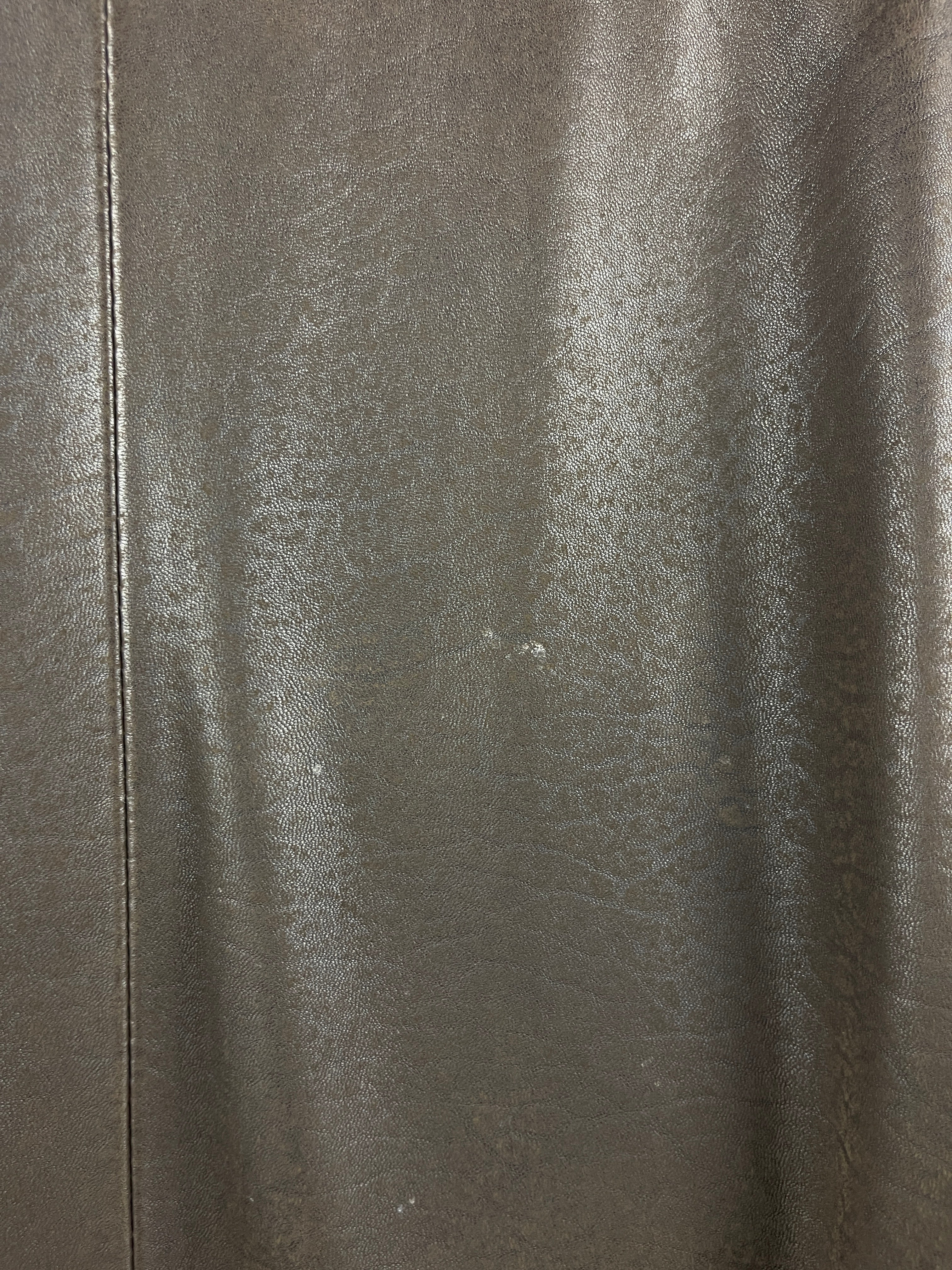 Vintage NFL Los Angeles Raiders Faded Brown Leather Bomber Varsity Jacket - Image 6