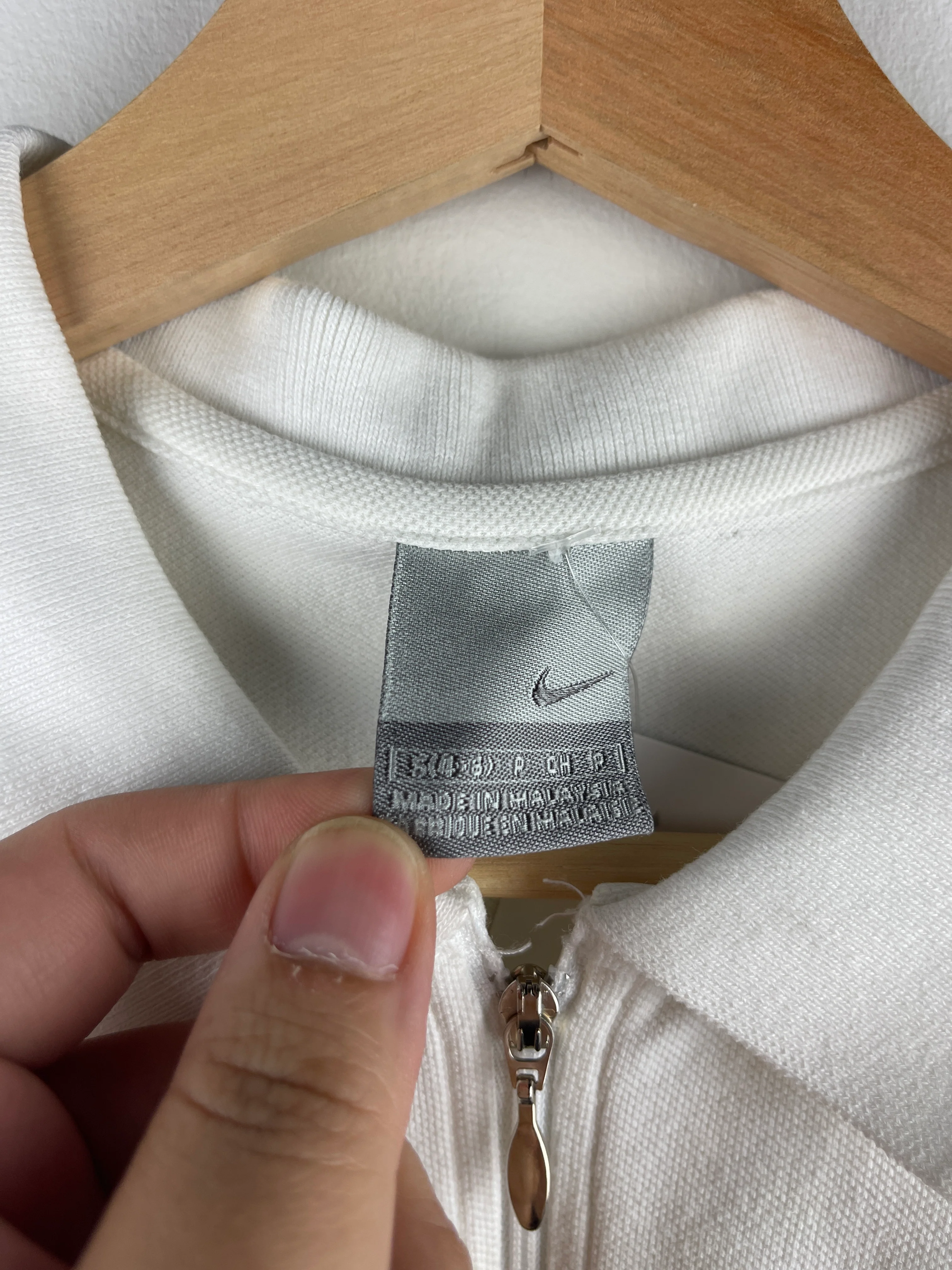 Vintage Nike Mini Swoosh White Women’s Polo Shirt - Image 4