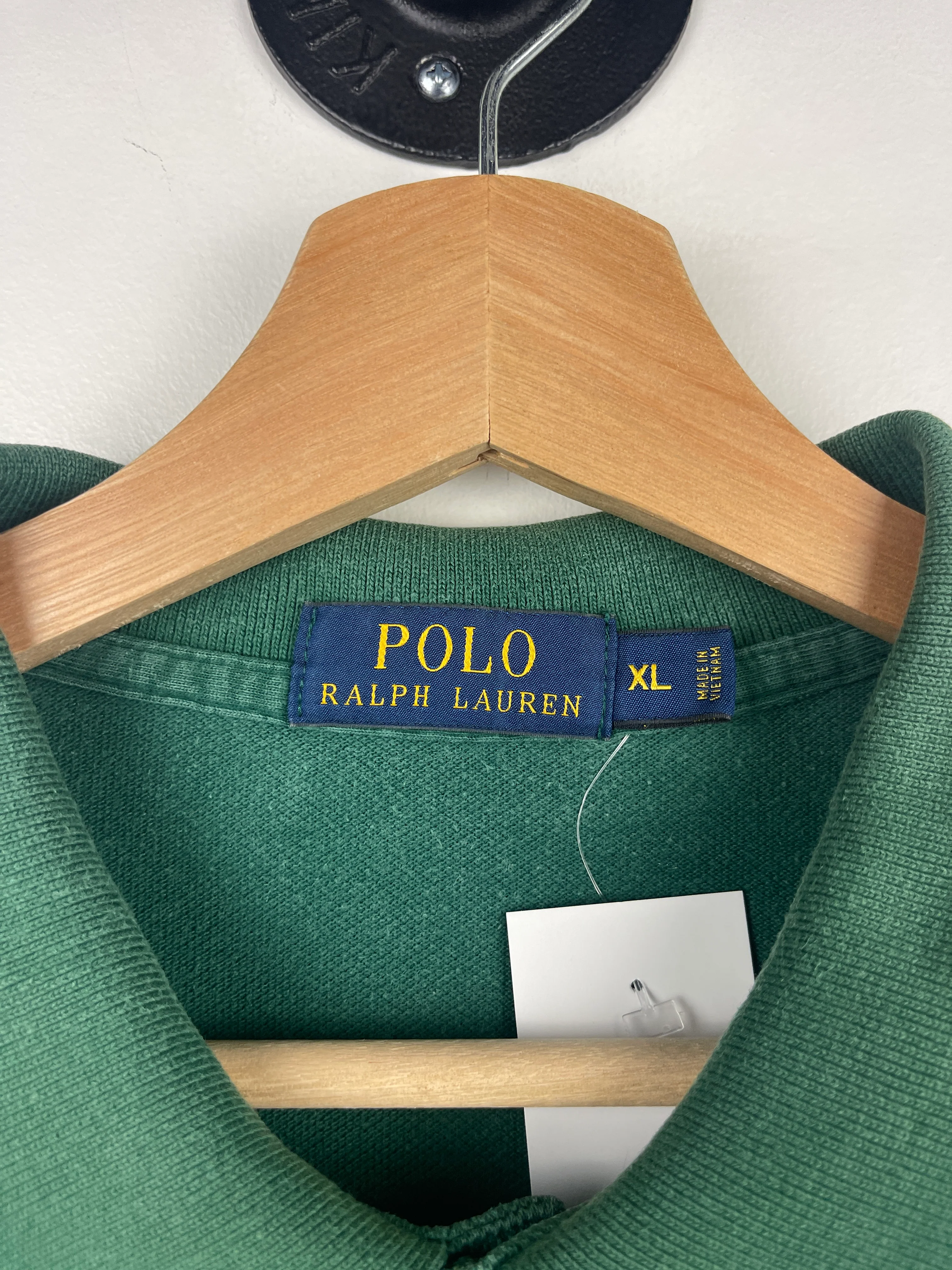 Vintage Polo Ralph Lauren Green Polo Shirt - Image 6