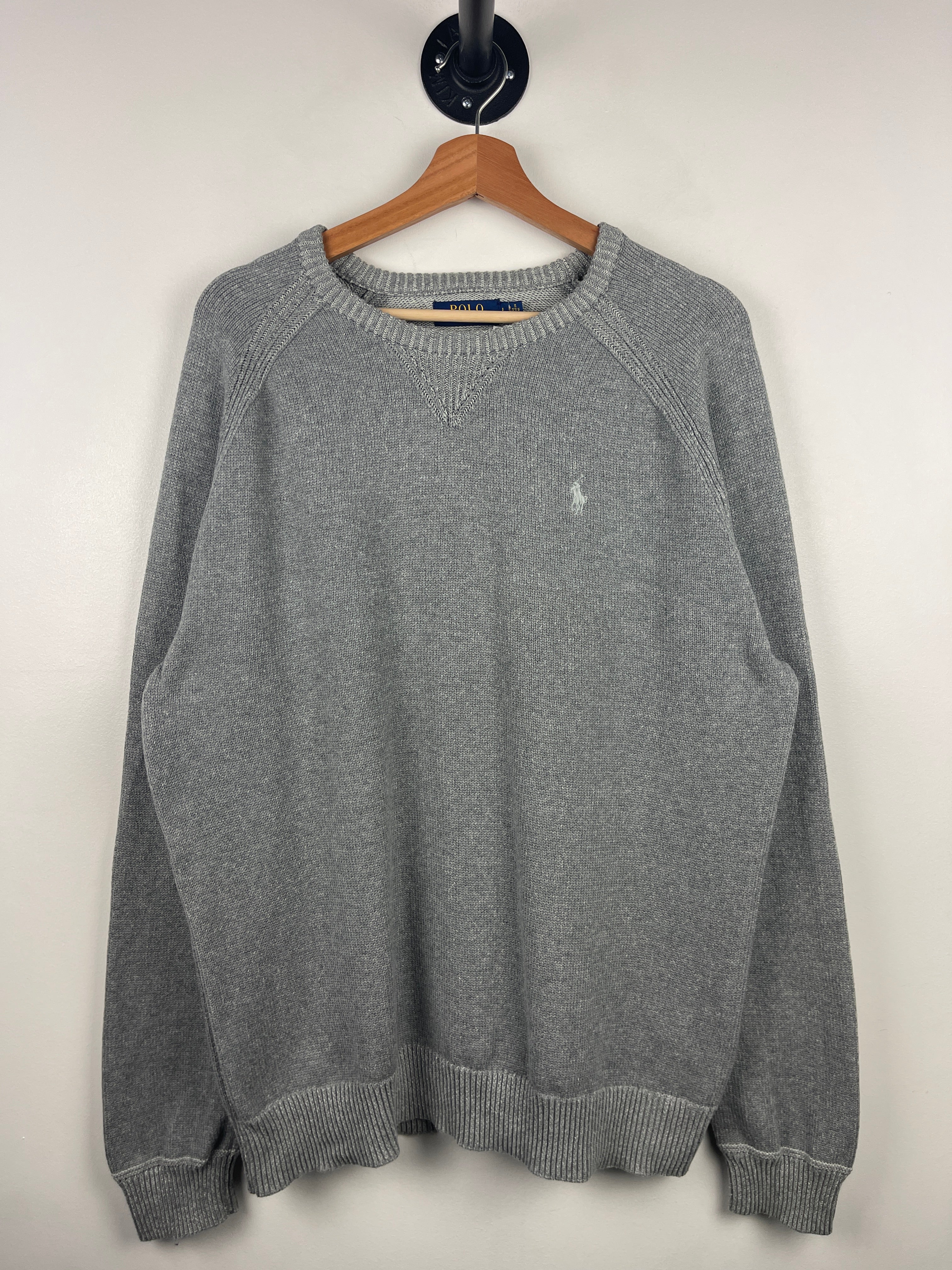 Vintage Polo Ralph Lauren Grey Knit Sweater