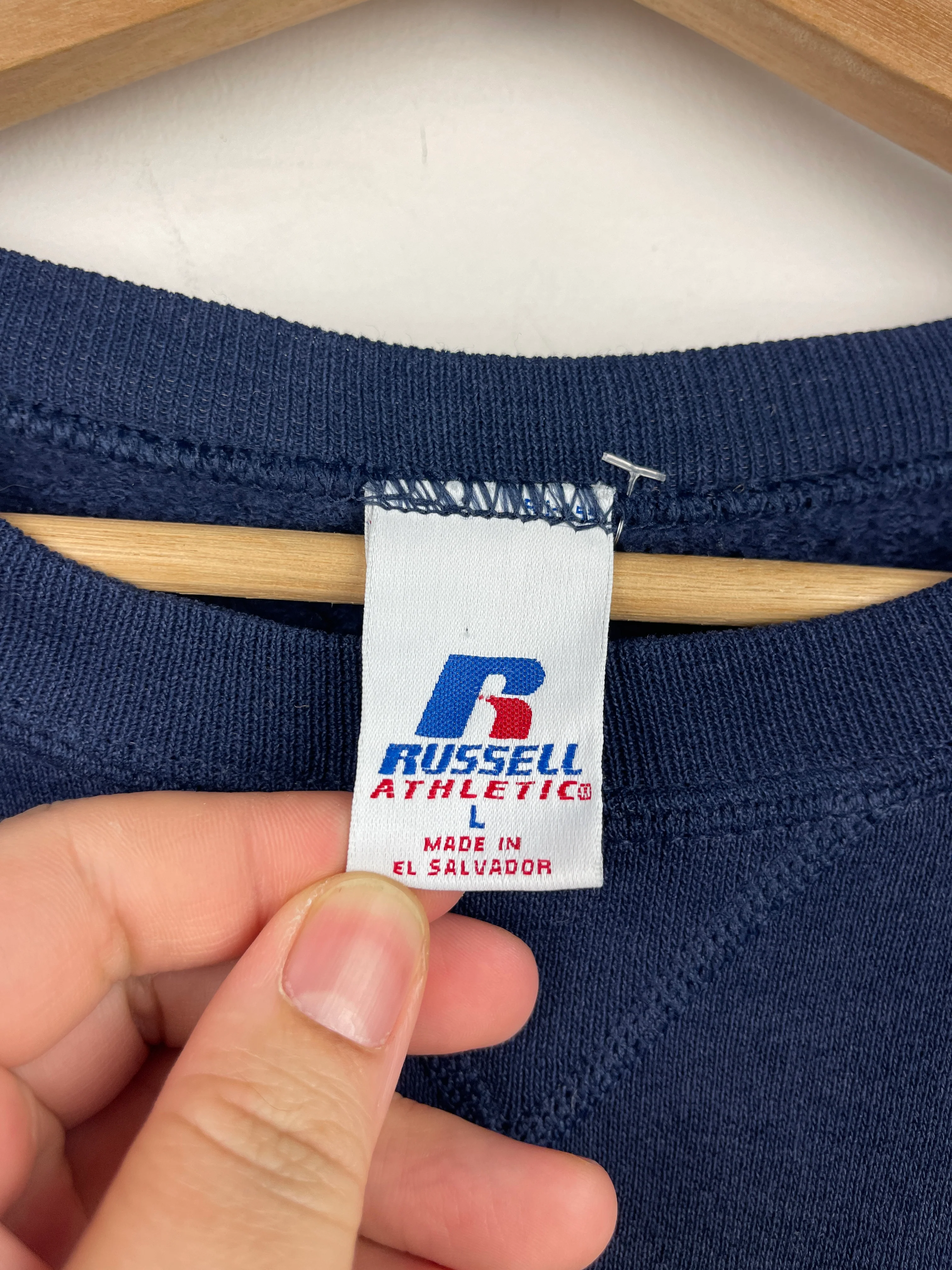 Vintage Russell Athletic Penn State Nittany Lions Embroidered Navy Crewneck - Image 9