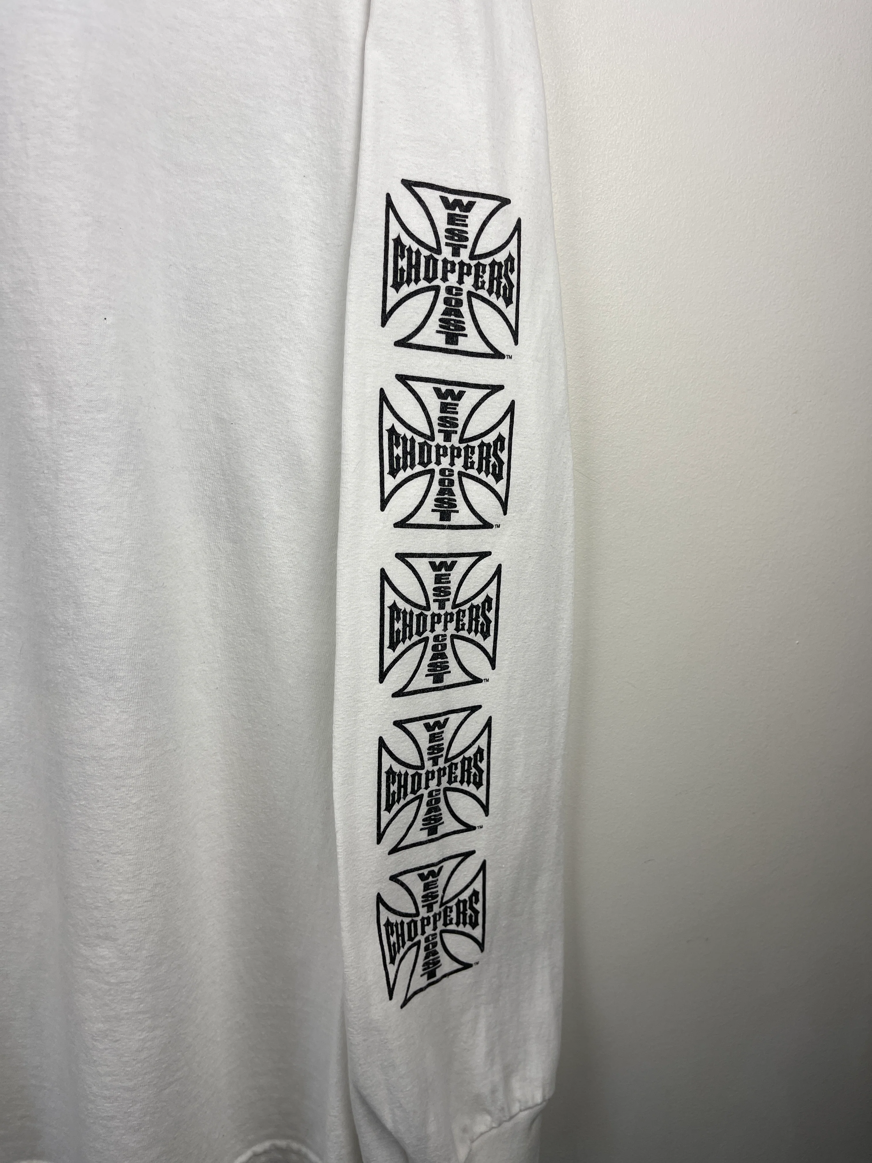 Vintage West Coast Choppers Long Beach White Long Sleeve - Image 6