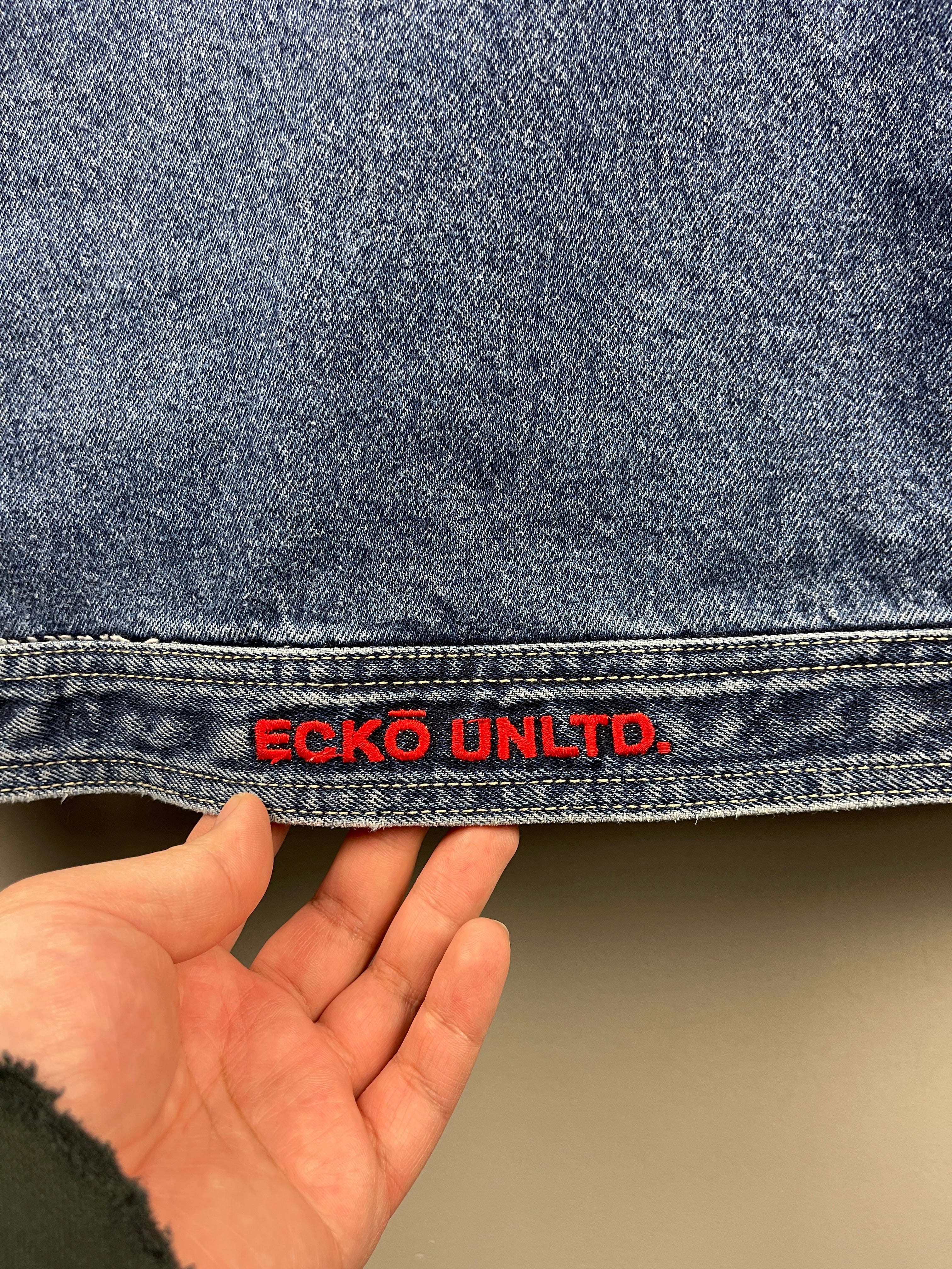 Vintage Y2K Ecko Blue Denim Jacket - Image 5